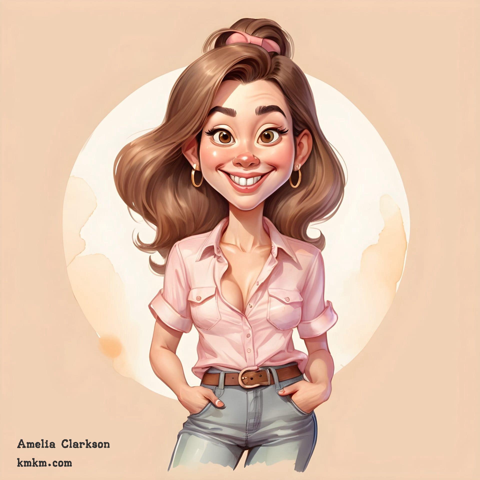 Female caricature 10