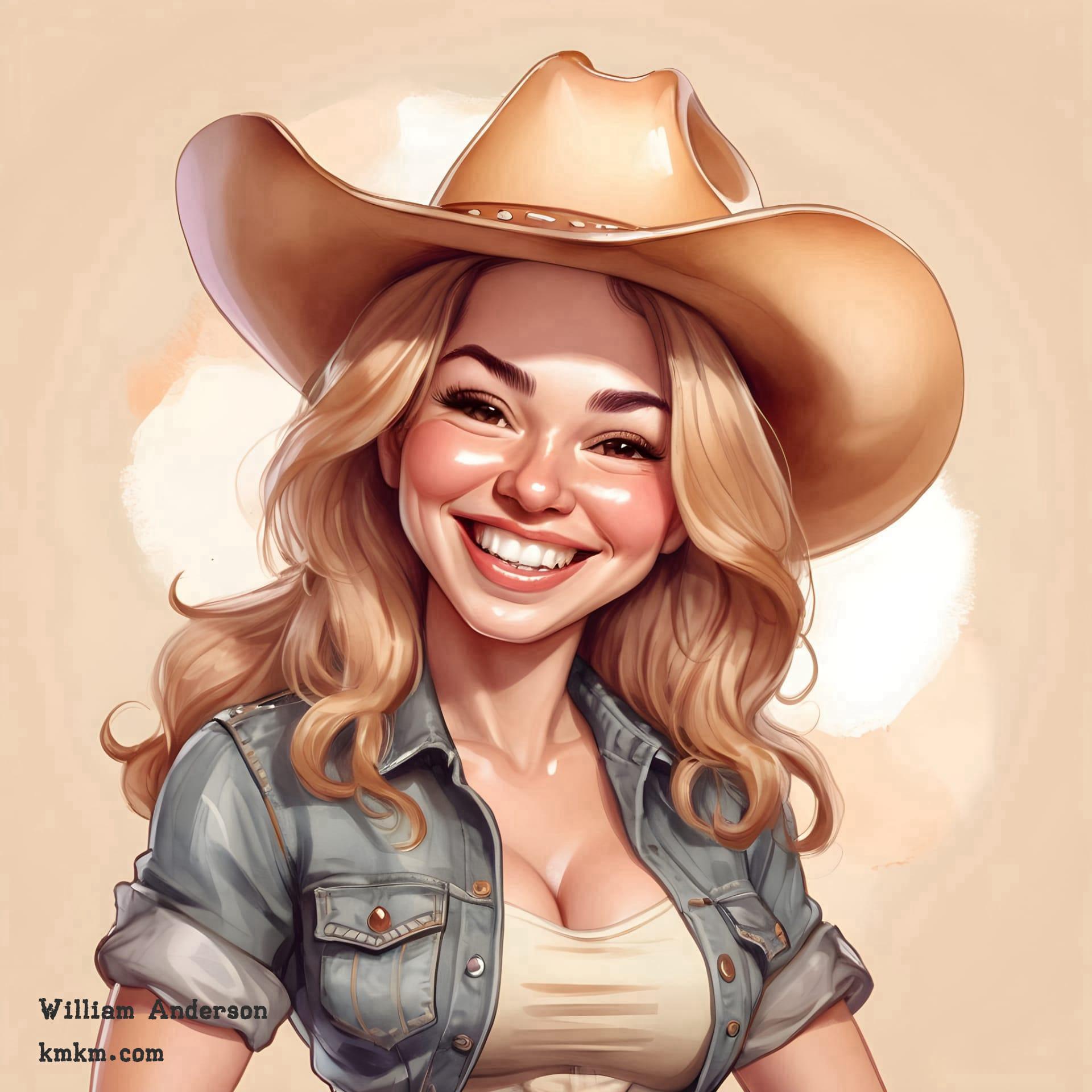 Female caricature 12