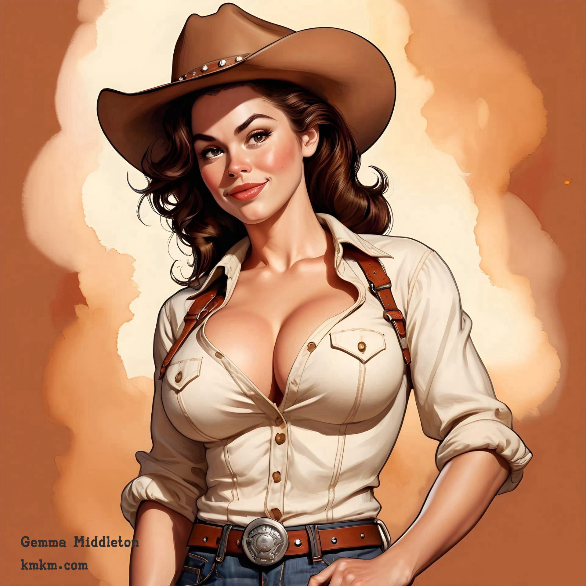 Female caricature 19