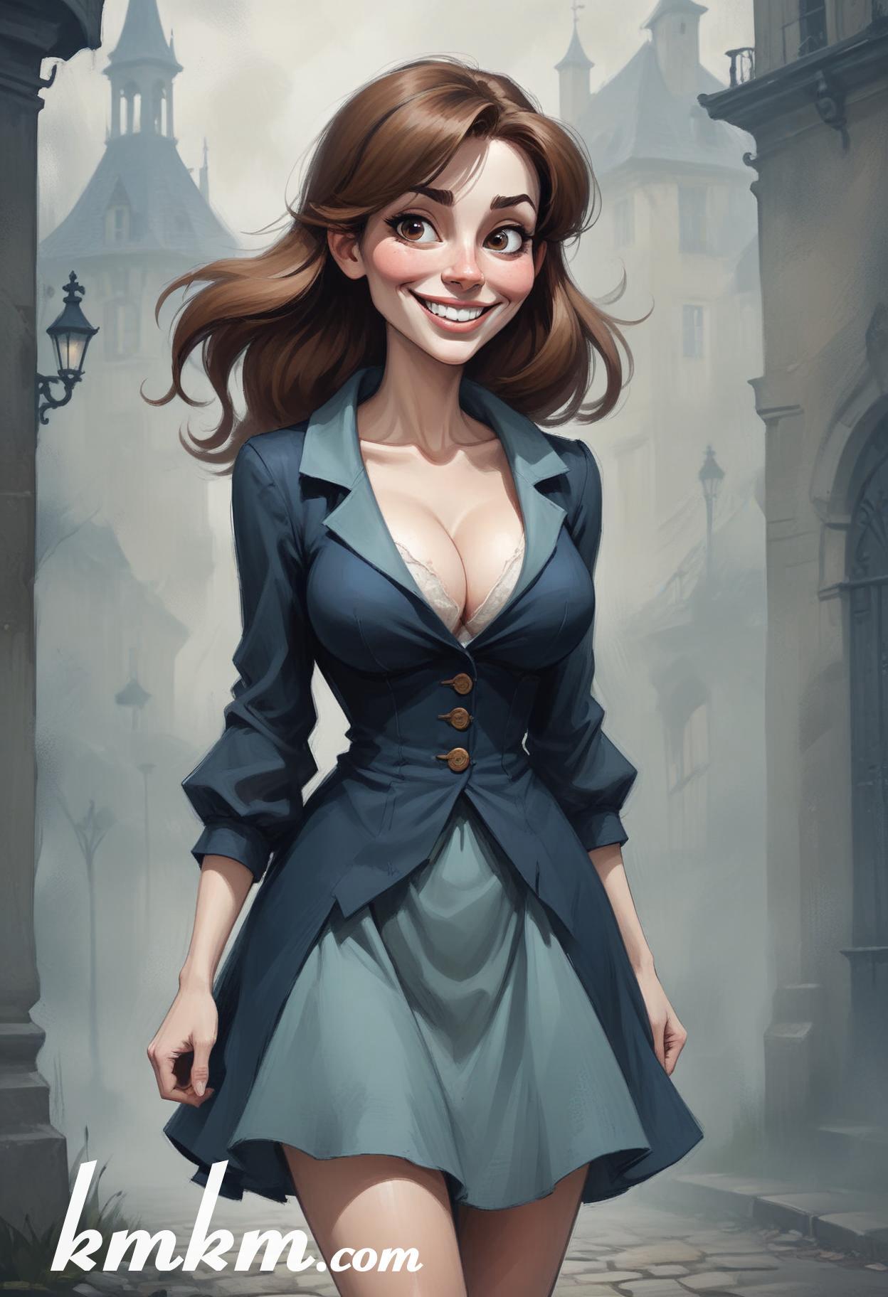 Halloween caricature cartoon drawing 04