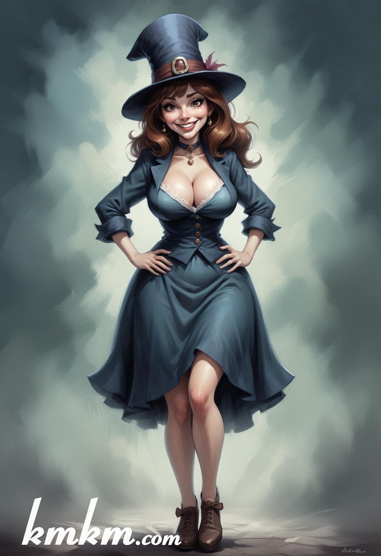 Halloween caricature cartoon drawing 08