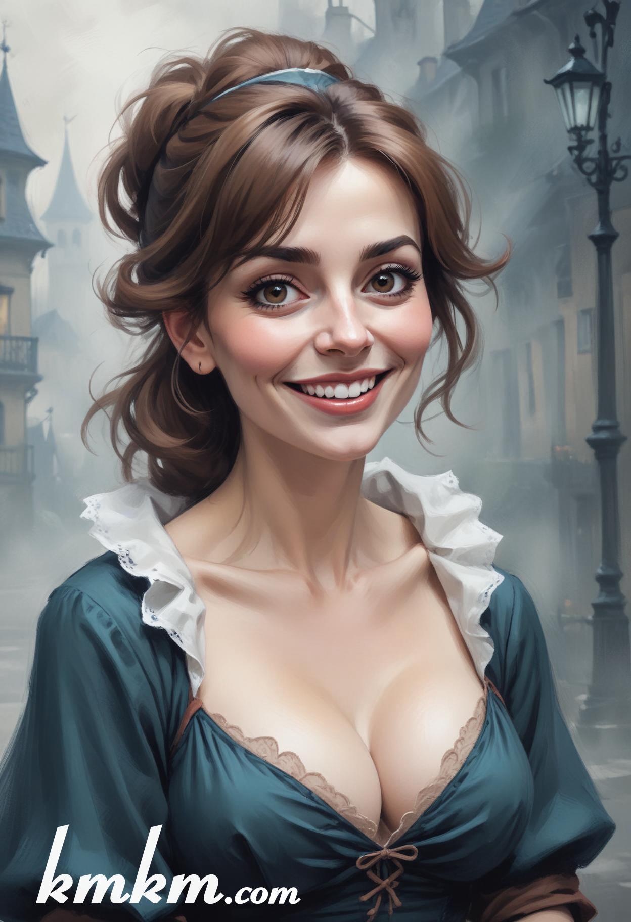 Halloween caricature cartoon drawing 09