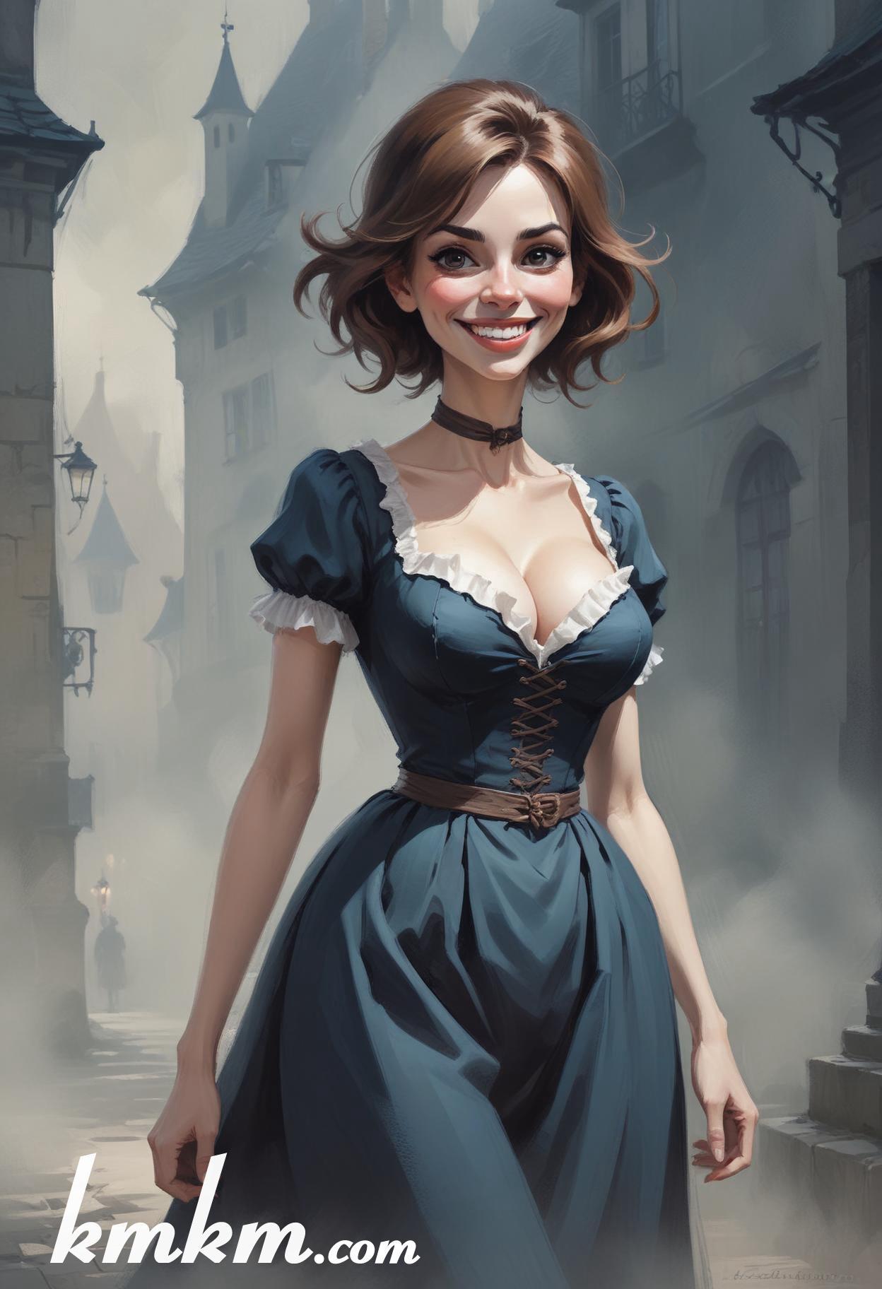 Halloween caricature cartoon drawing 14