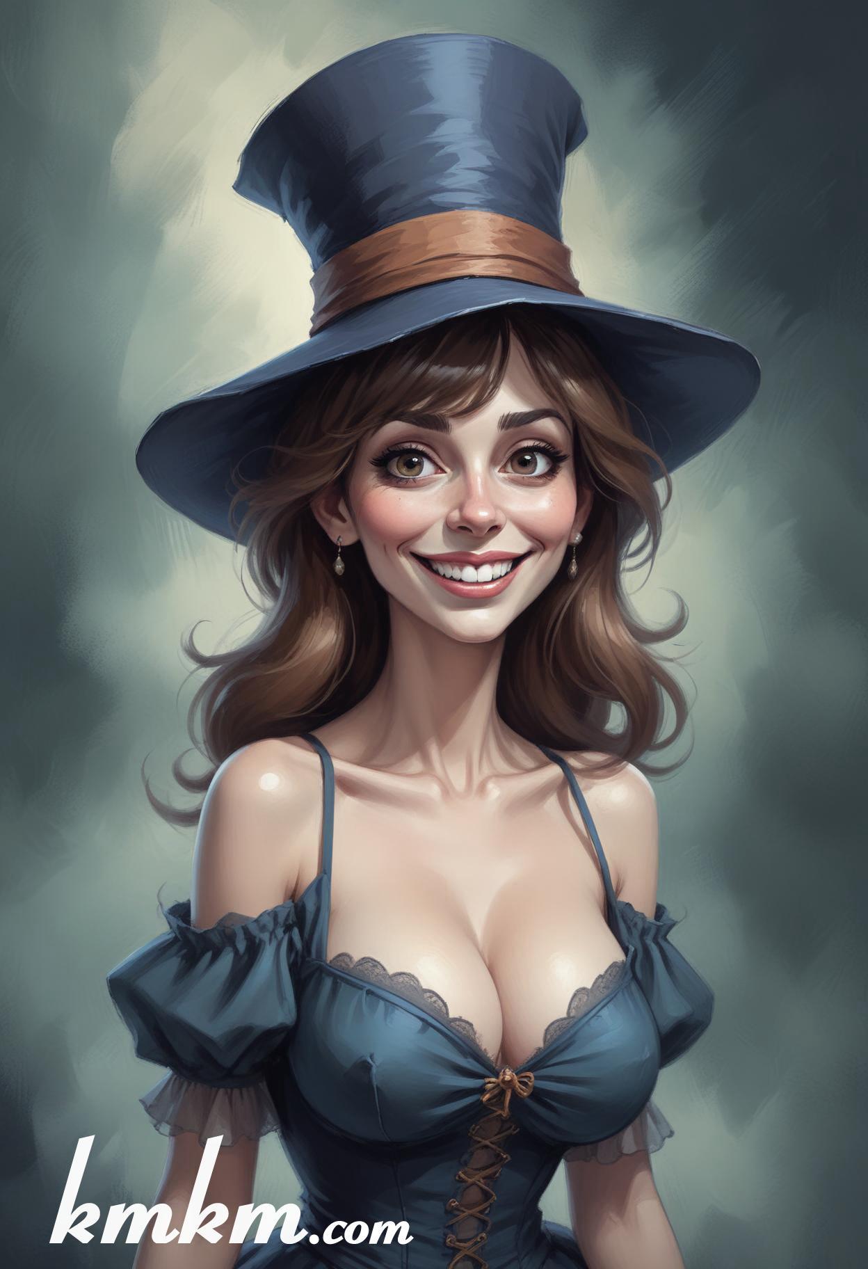 Halloween caricature cartoon drawing 16