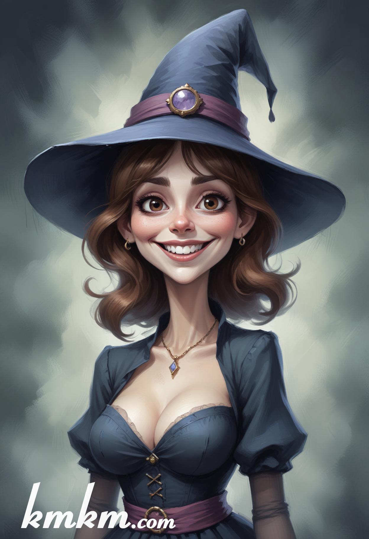 Halloween caricature cartoon drawing 18