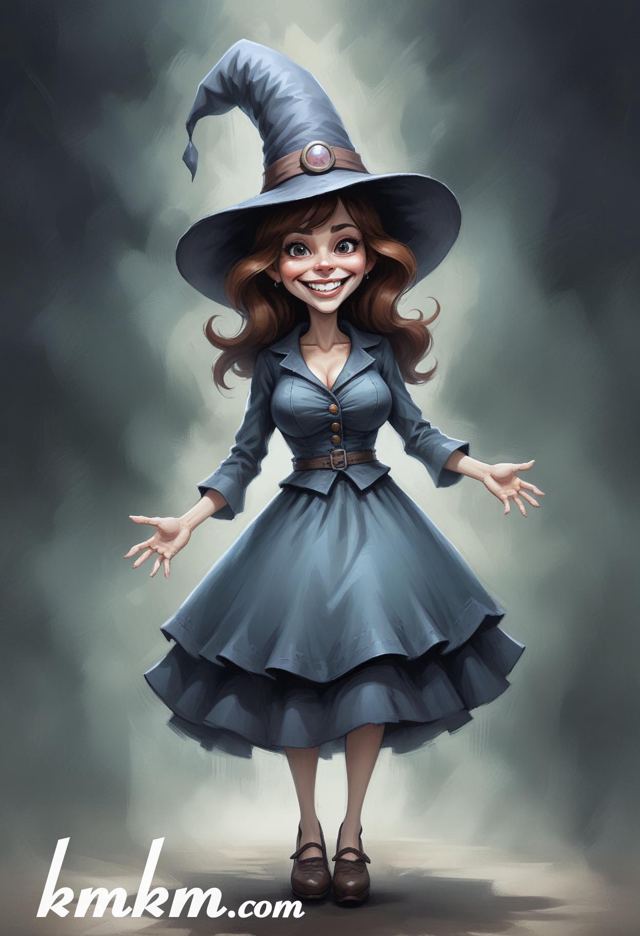 Halloween caricature cartoon drawing 19