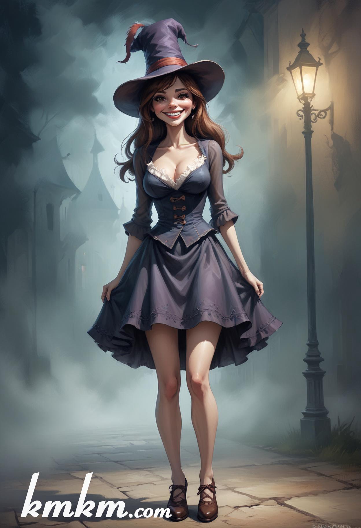 Halloween caricature cartoon drawing 20