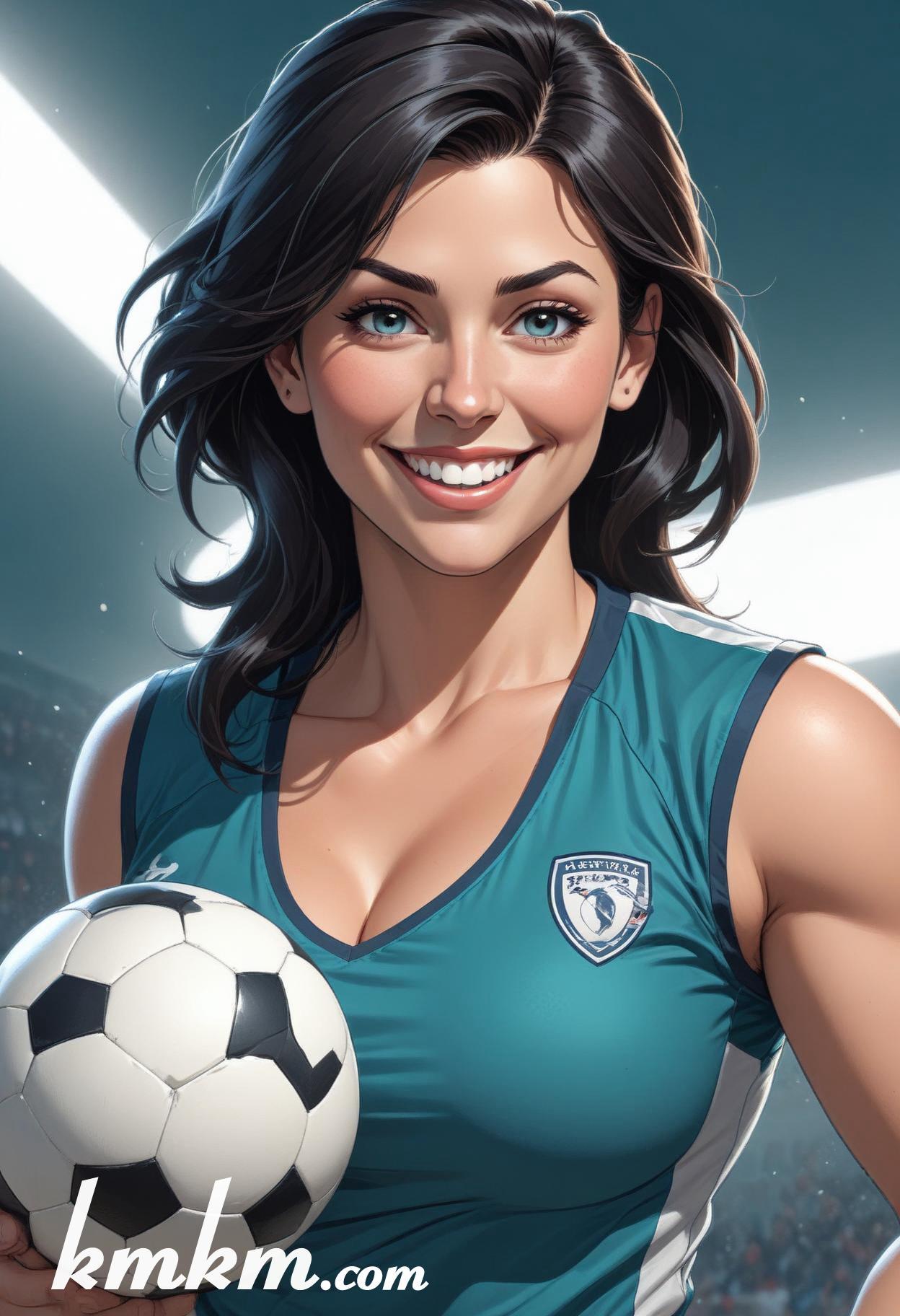 Soccer caricature cartoon drawing 12