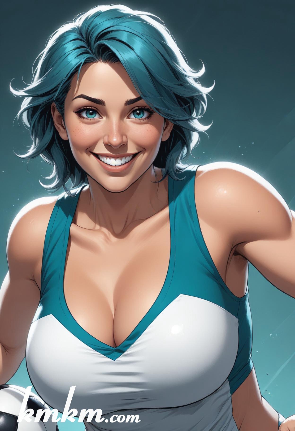 Soccer caricature cartoon drawing 15