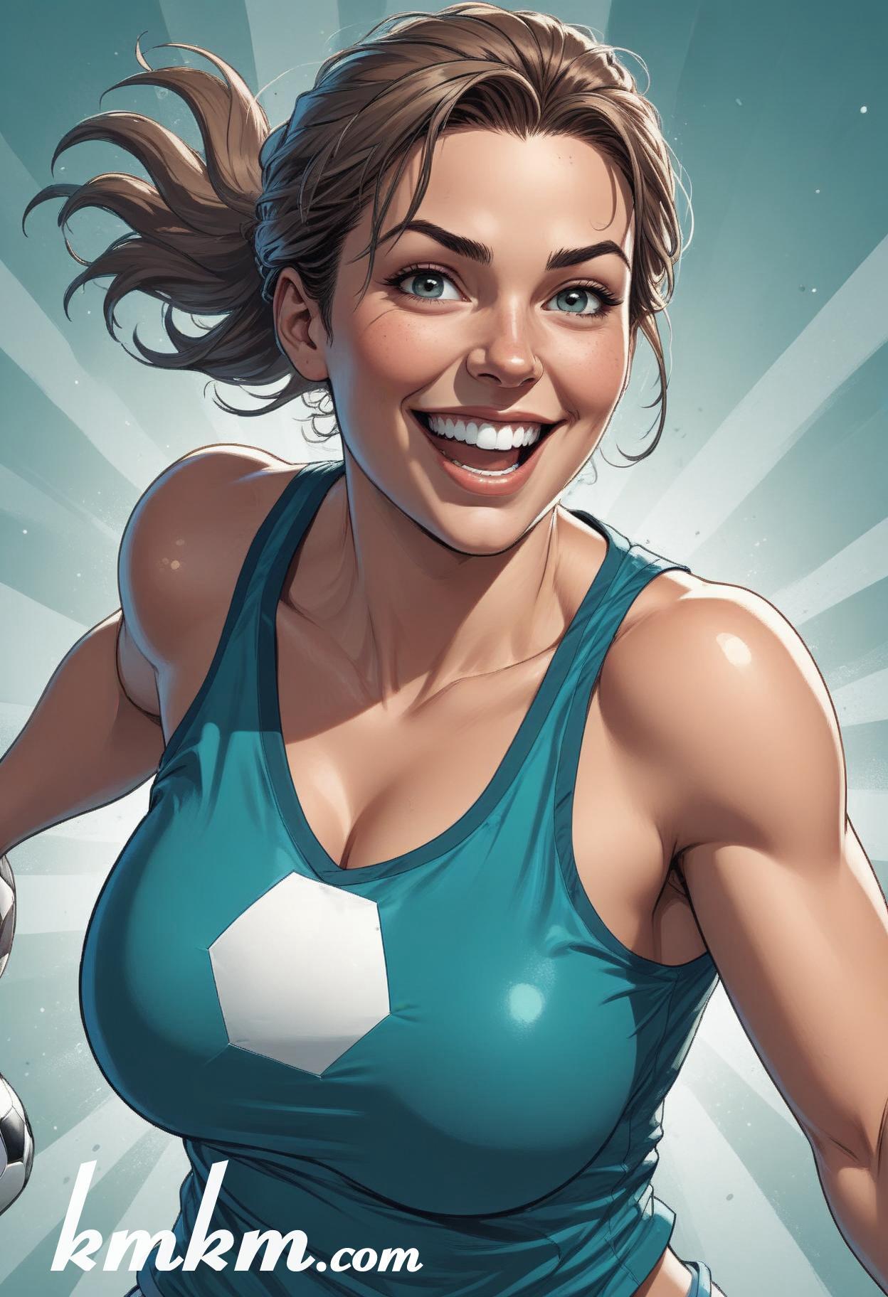 Soccer caricature cartoon drawing 20