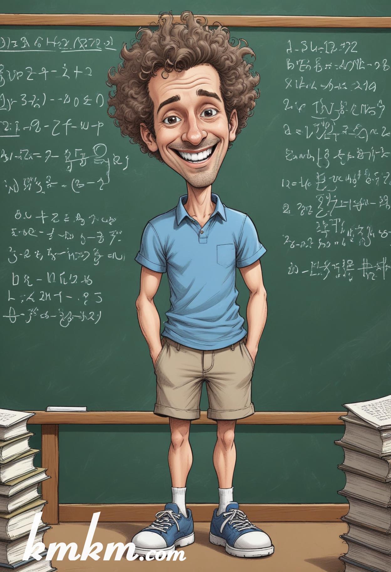 Cute teacher cartoon 02