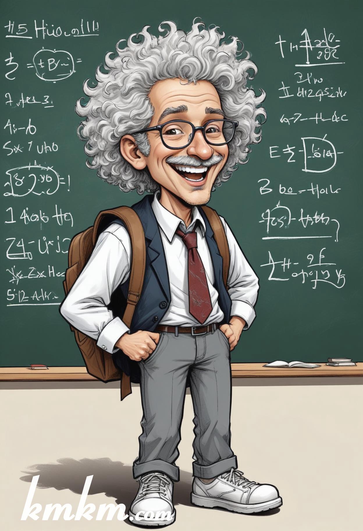 Cute teacher cartoon 07