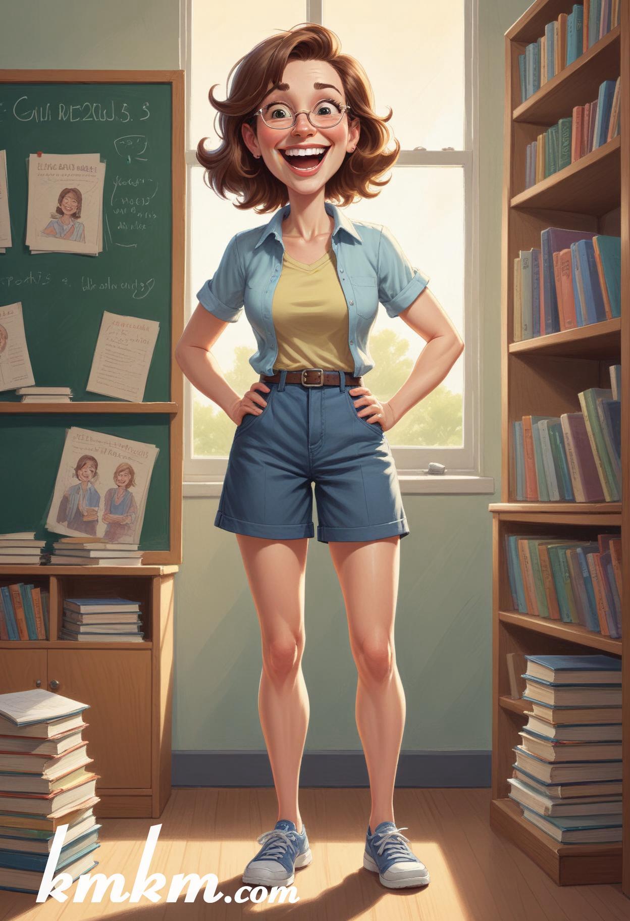 Cute teacher cartoon 10