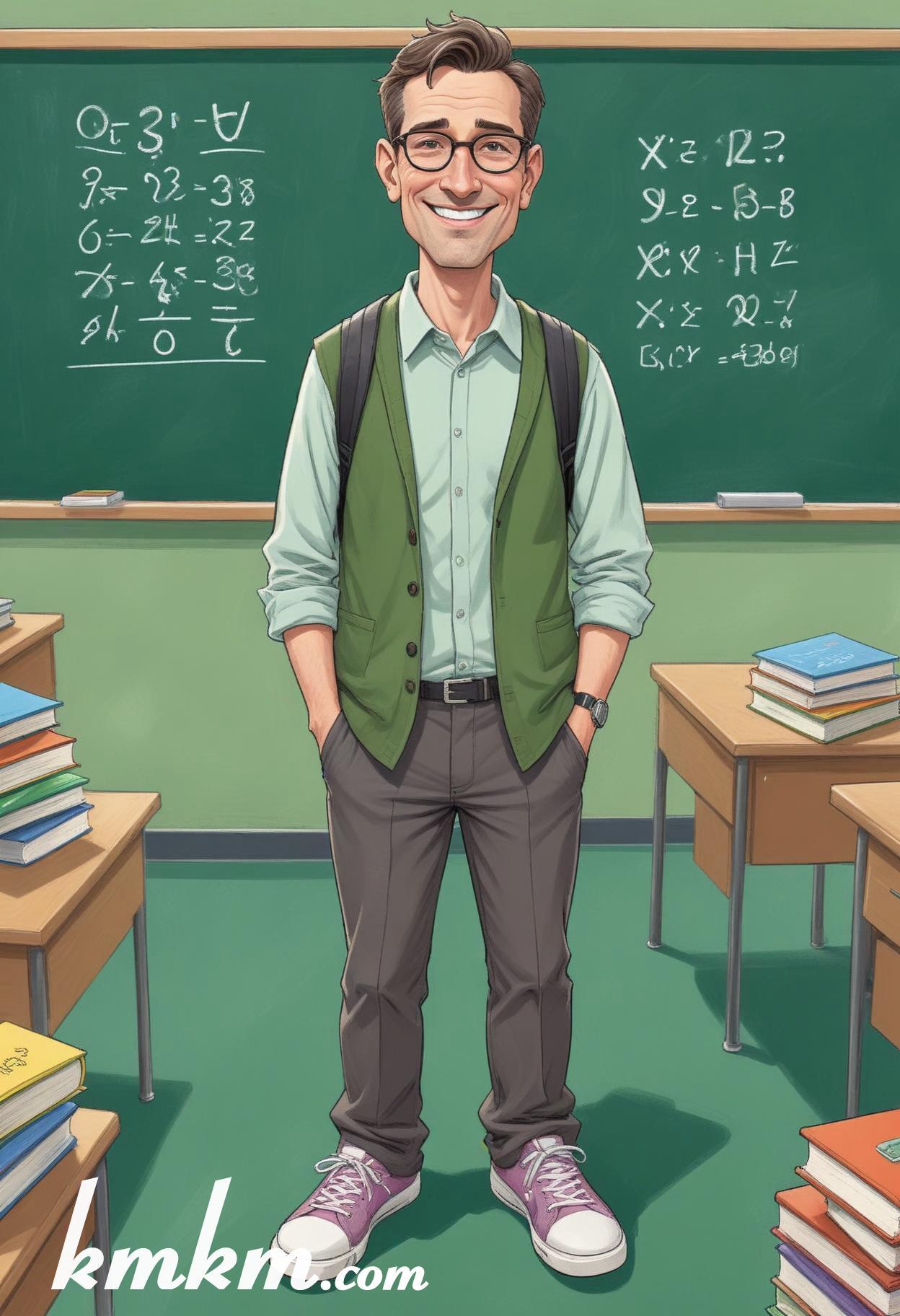 Cute teacher cartoon 12