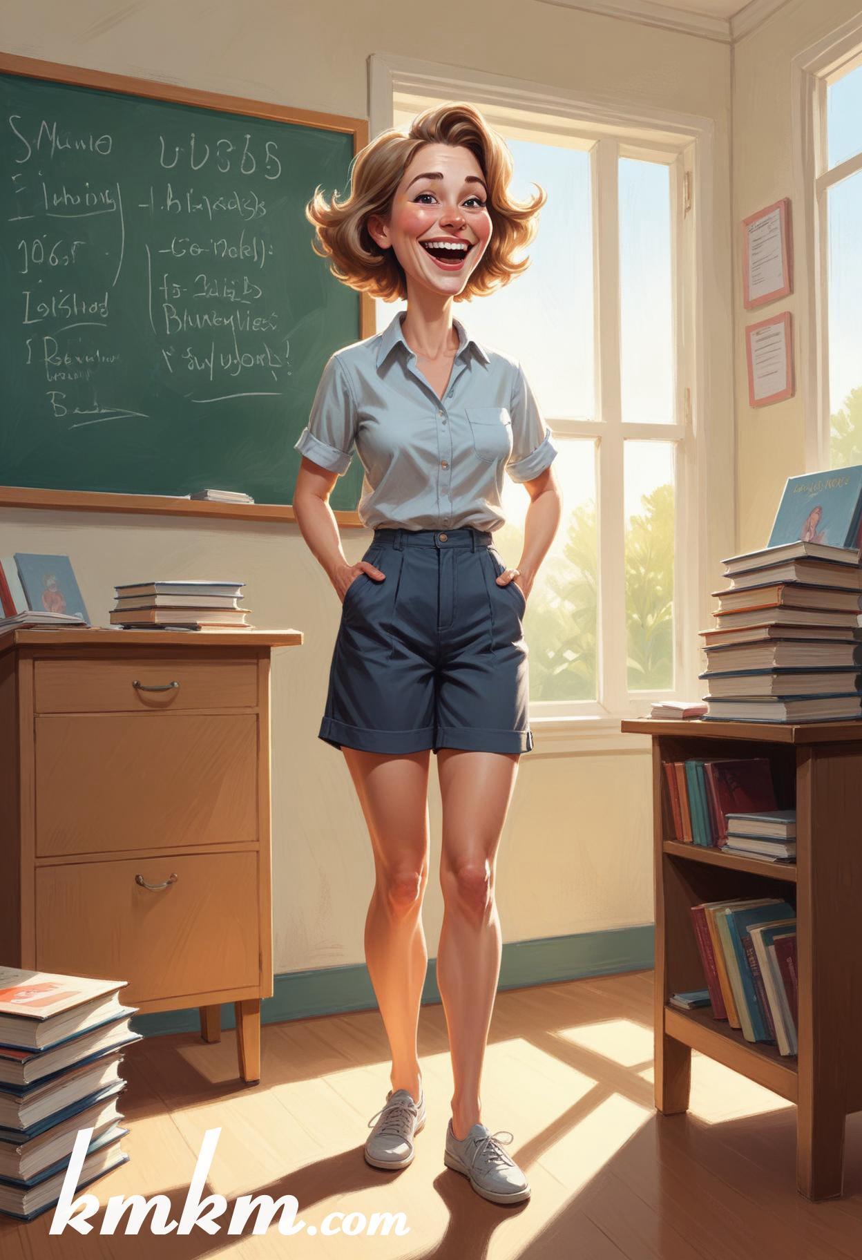 Cute teacher cartoon 19
