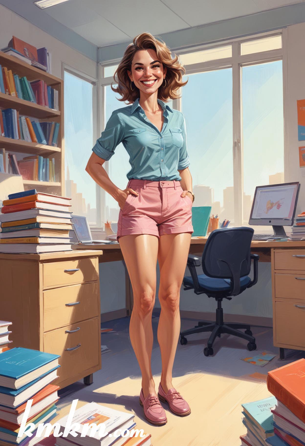 Female teacher cartoon 12