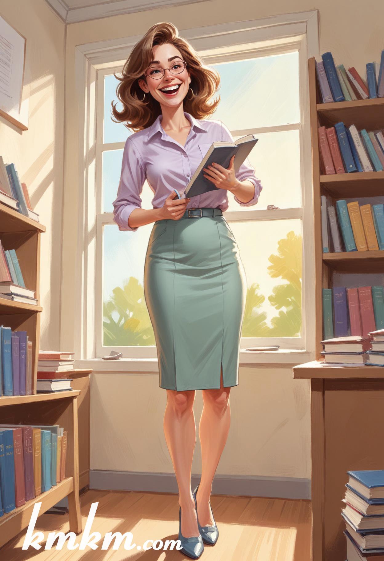 Female teacher cartoon 13