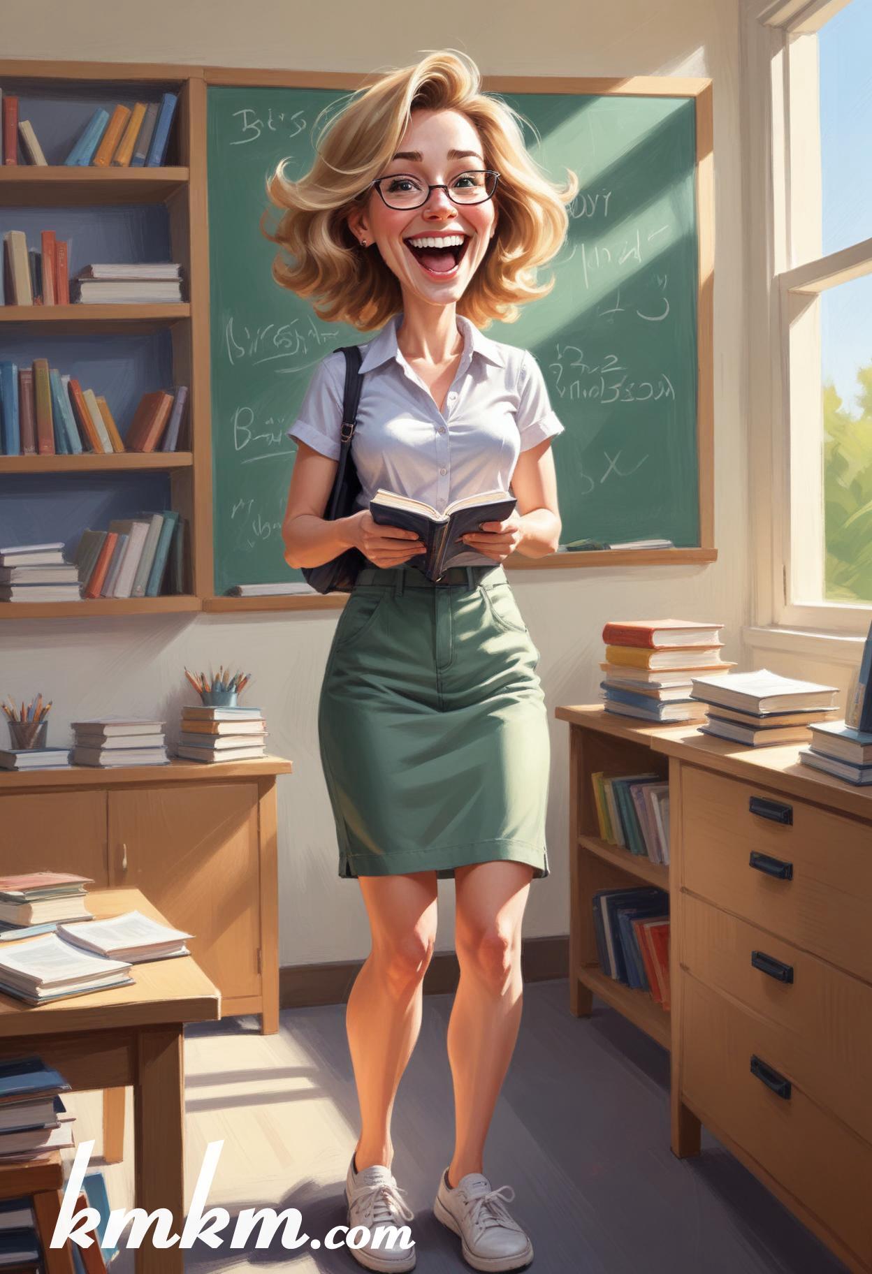 Female teacher cartoon 14