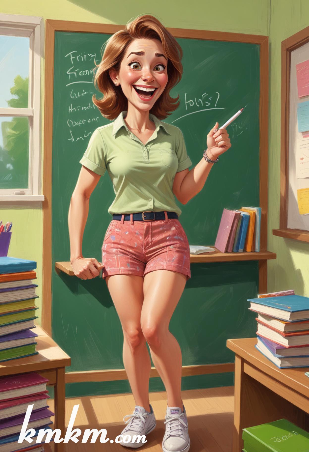 Female teacher cartoon 15
