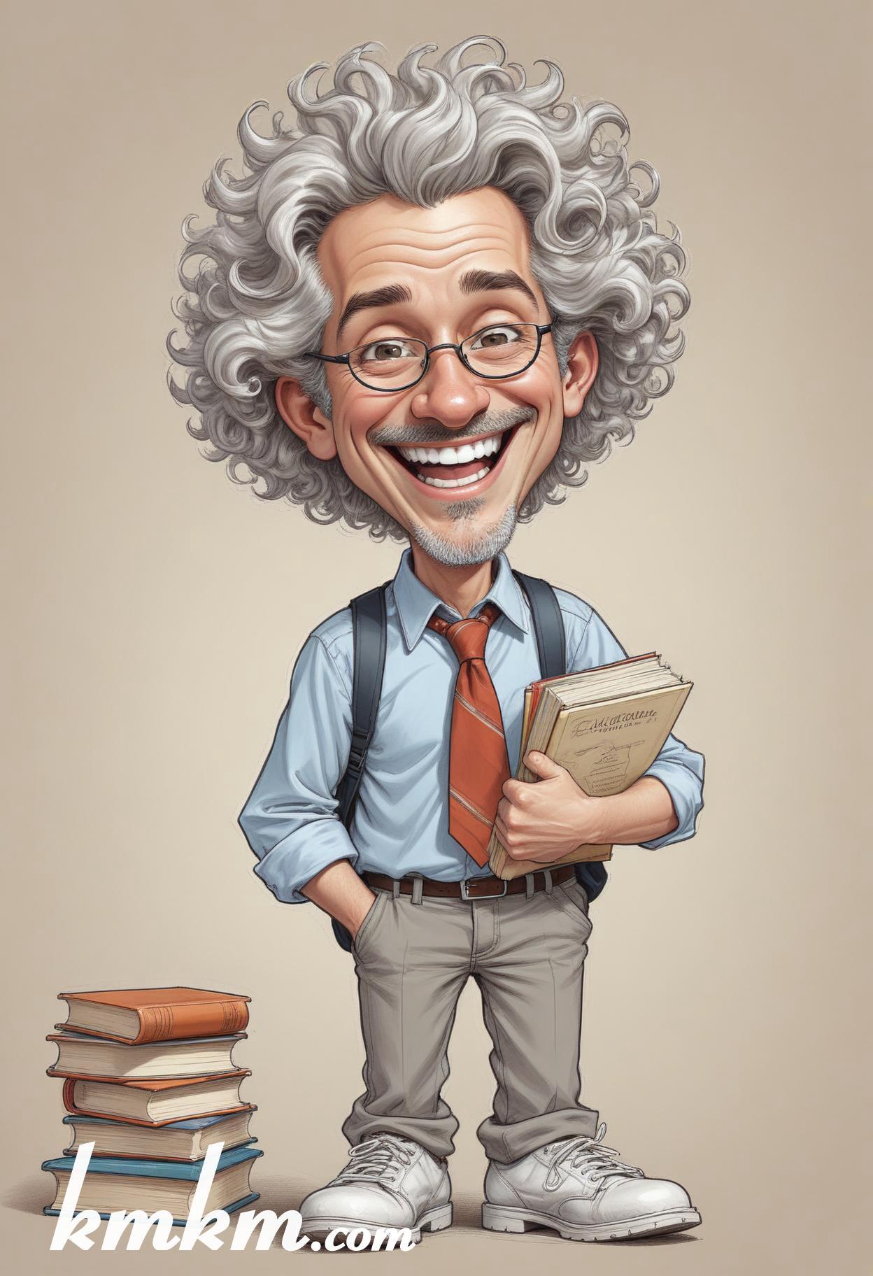 Male teacher cartoon 05