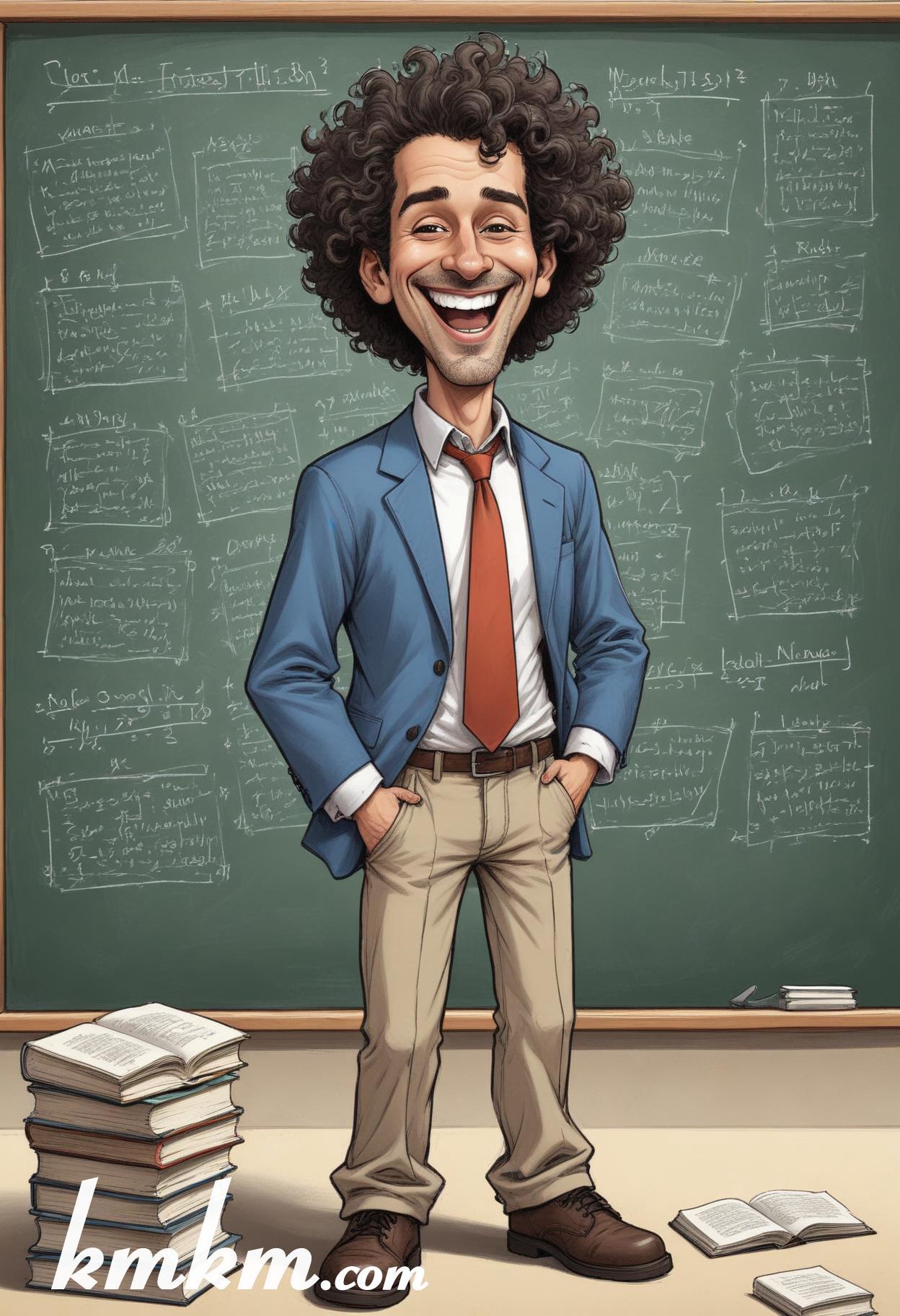 Male teacher cartoon 07