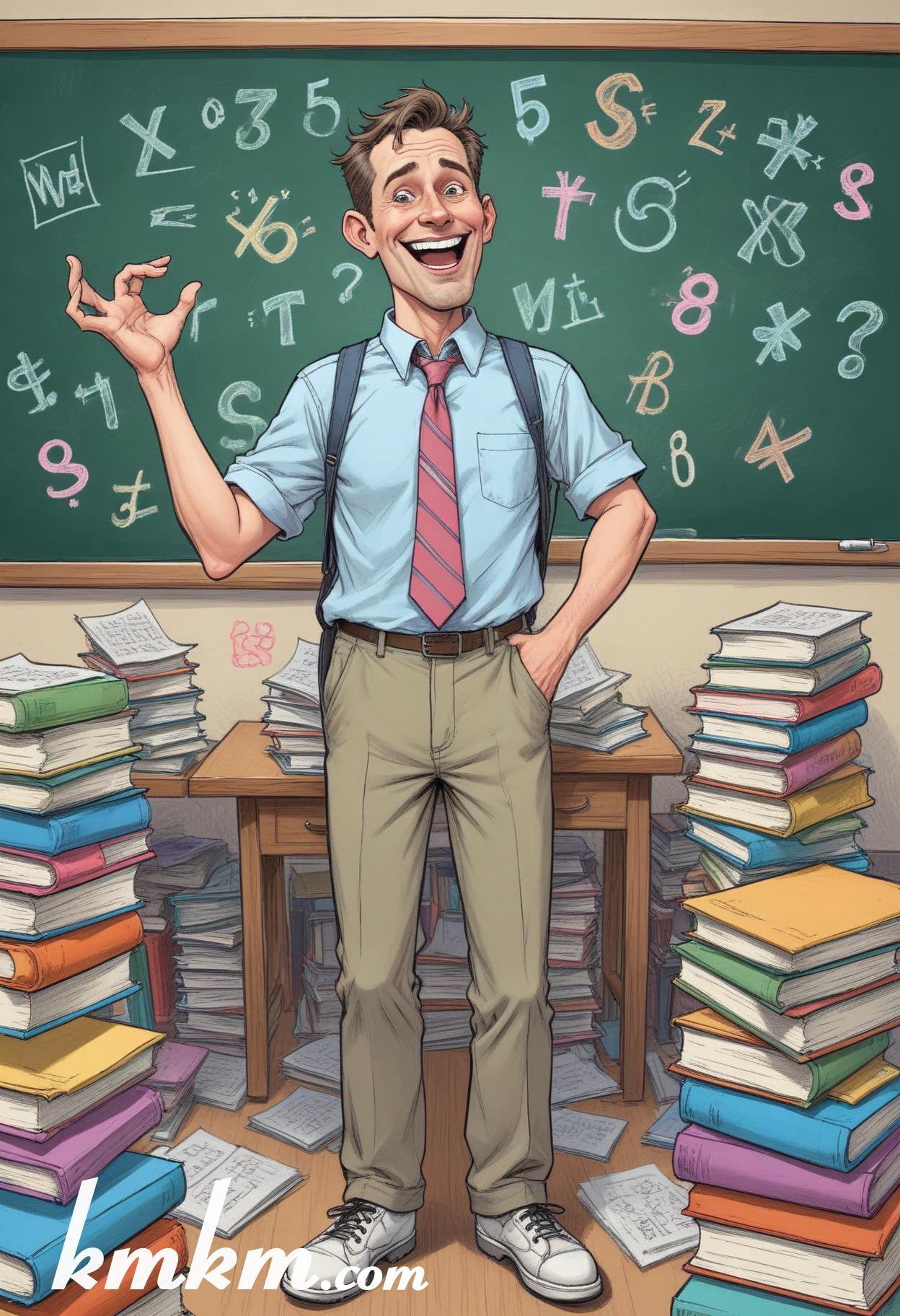 Male teacher cartoon 11