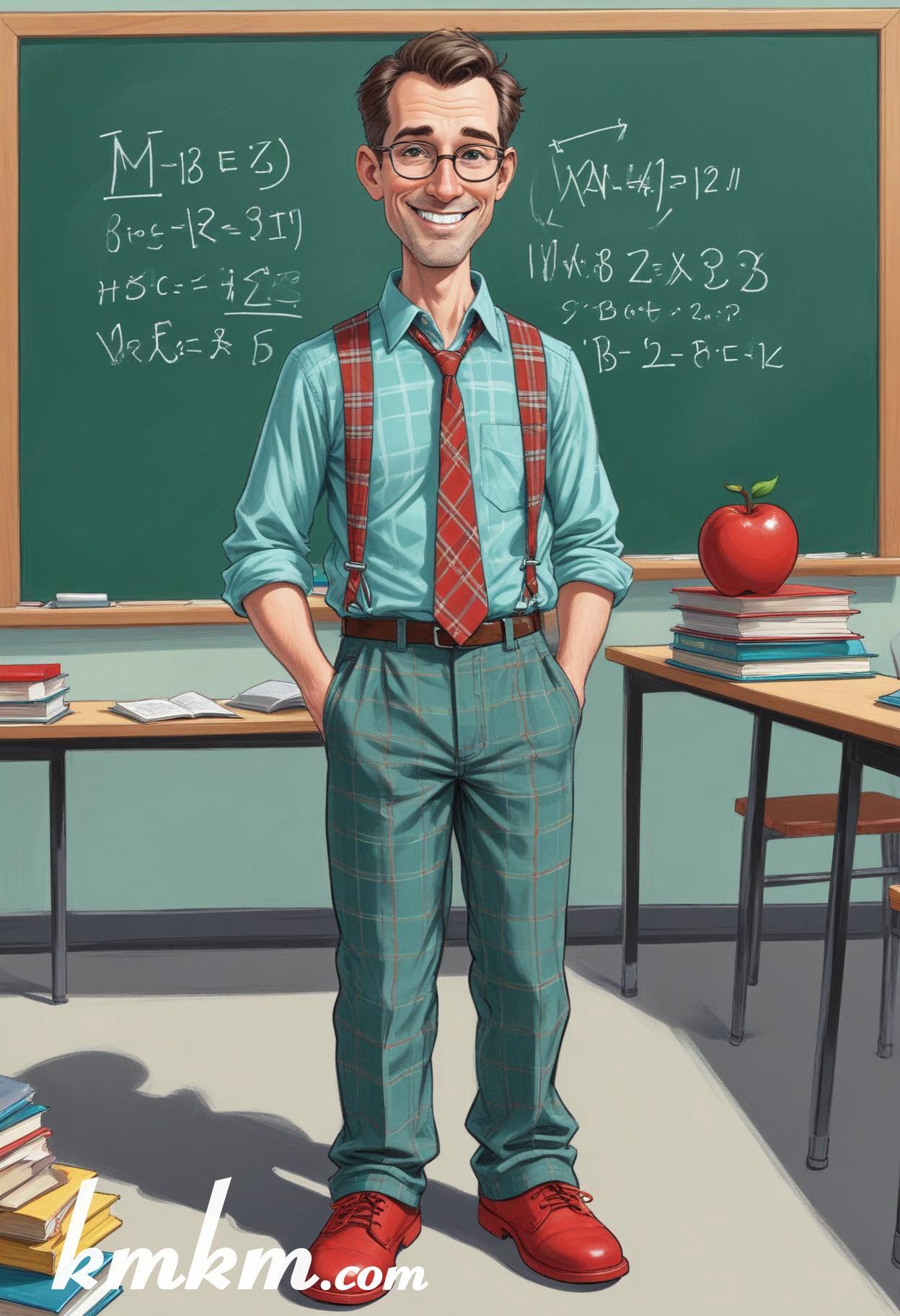 Male teacher cartoon 17