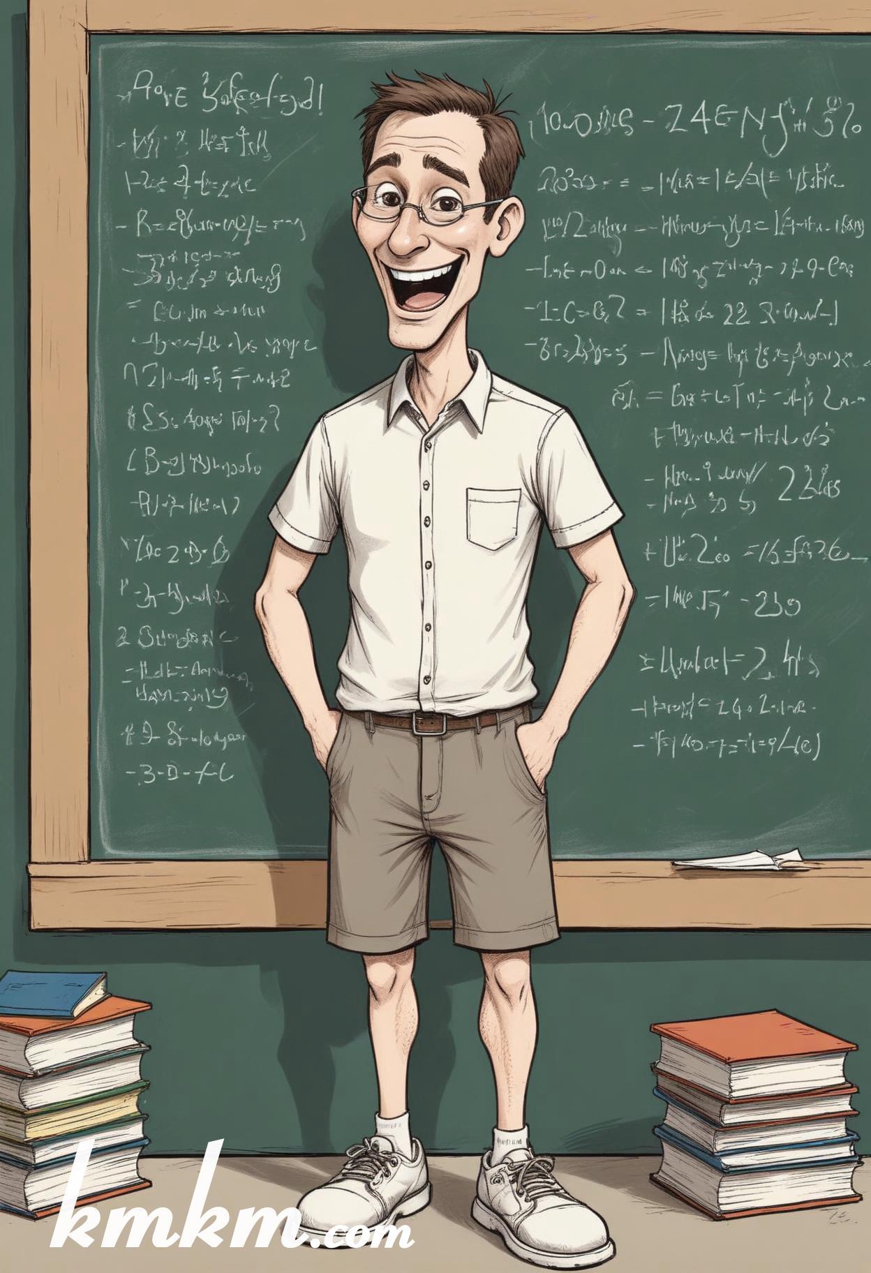 Teacher cartoon character art 01