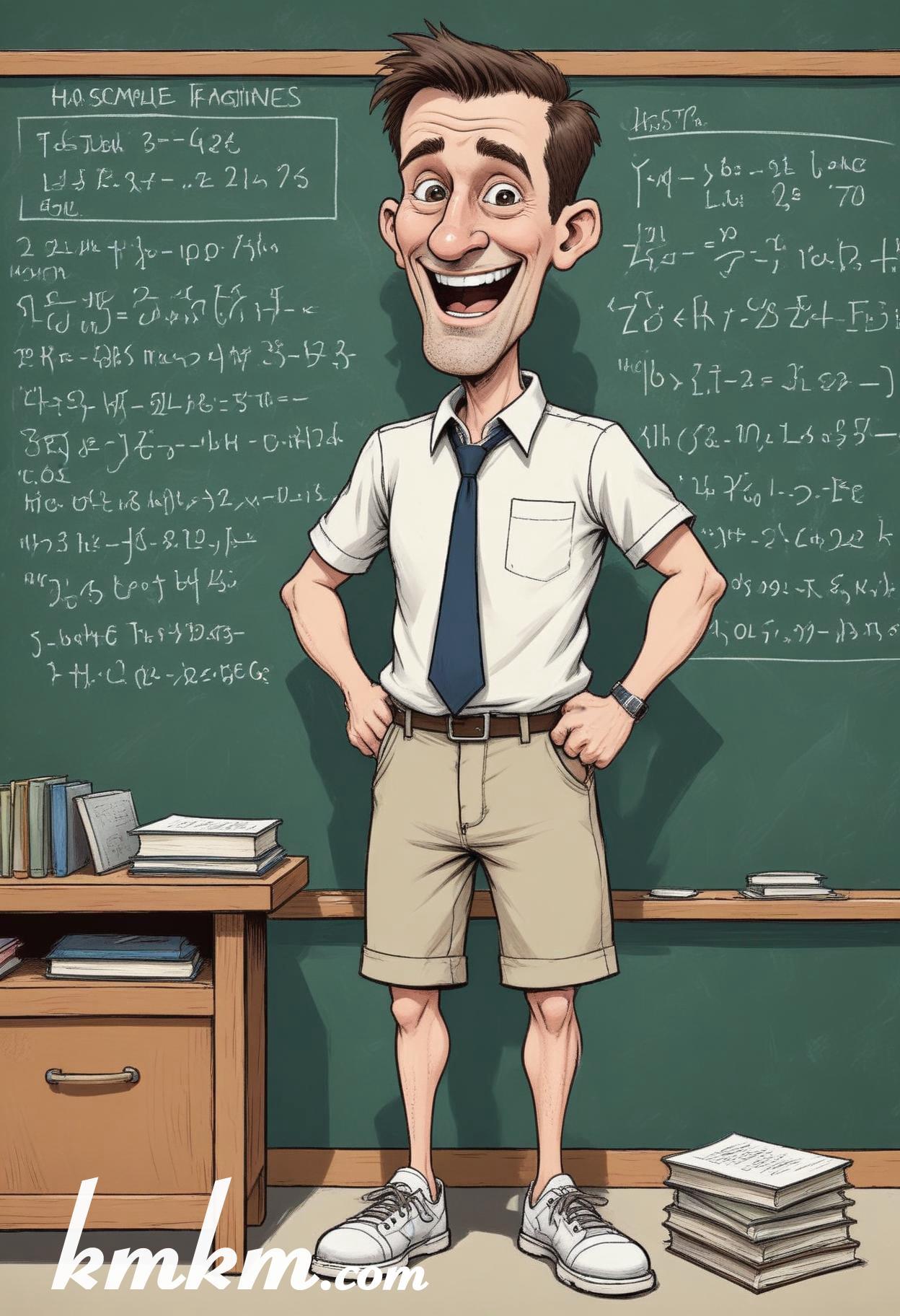 Teacher cartoon character art 02