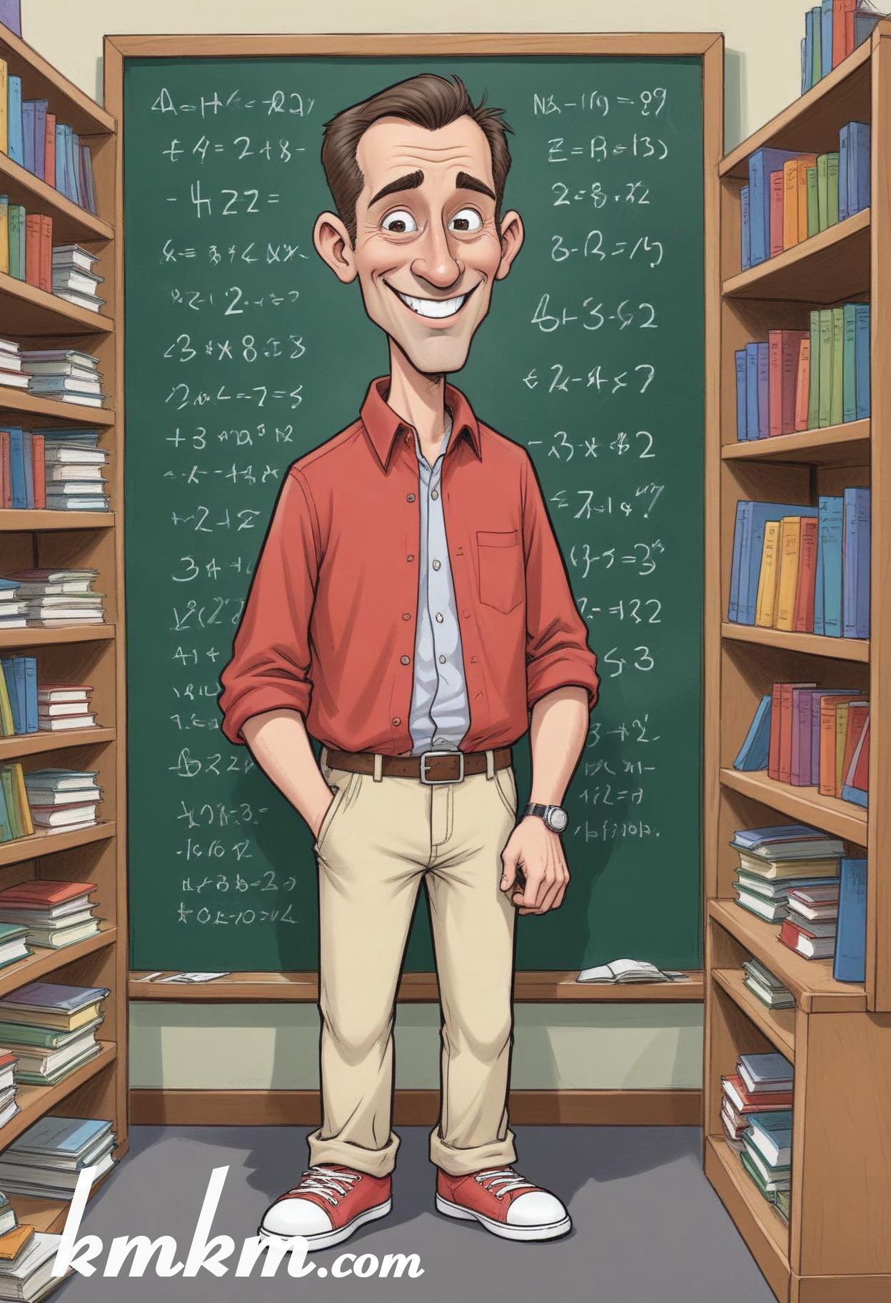 Teacher cartoon character art 10