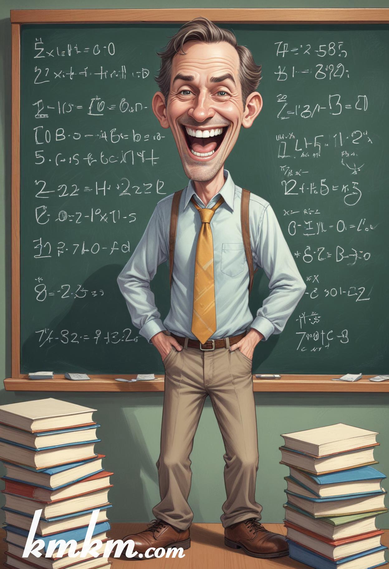 Teacher cartoon character art 12