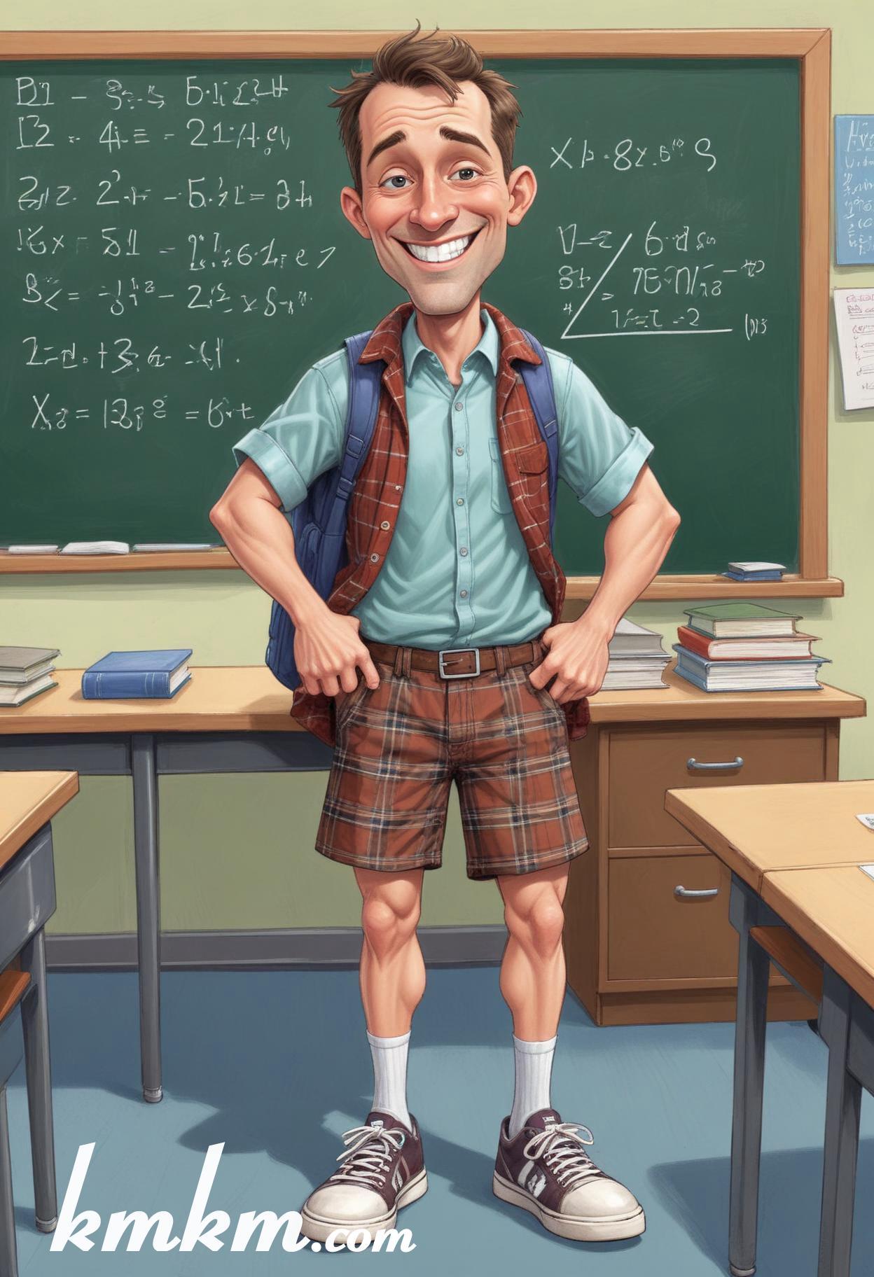 Teacher cartoon character art 13