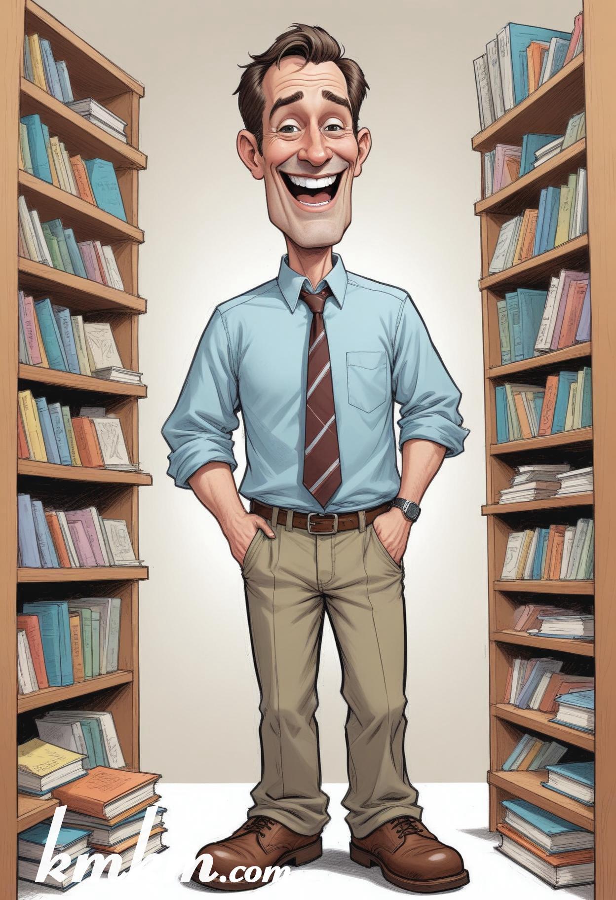 Teacher cartoon character art 17