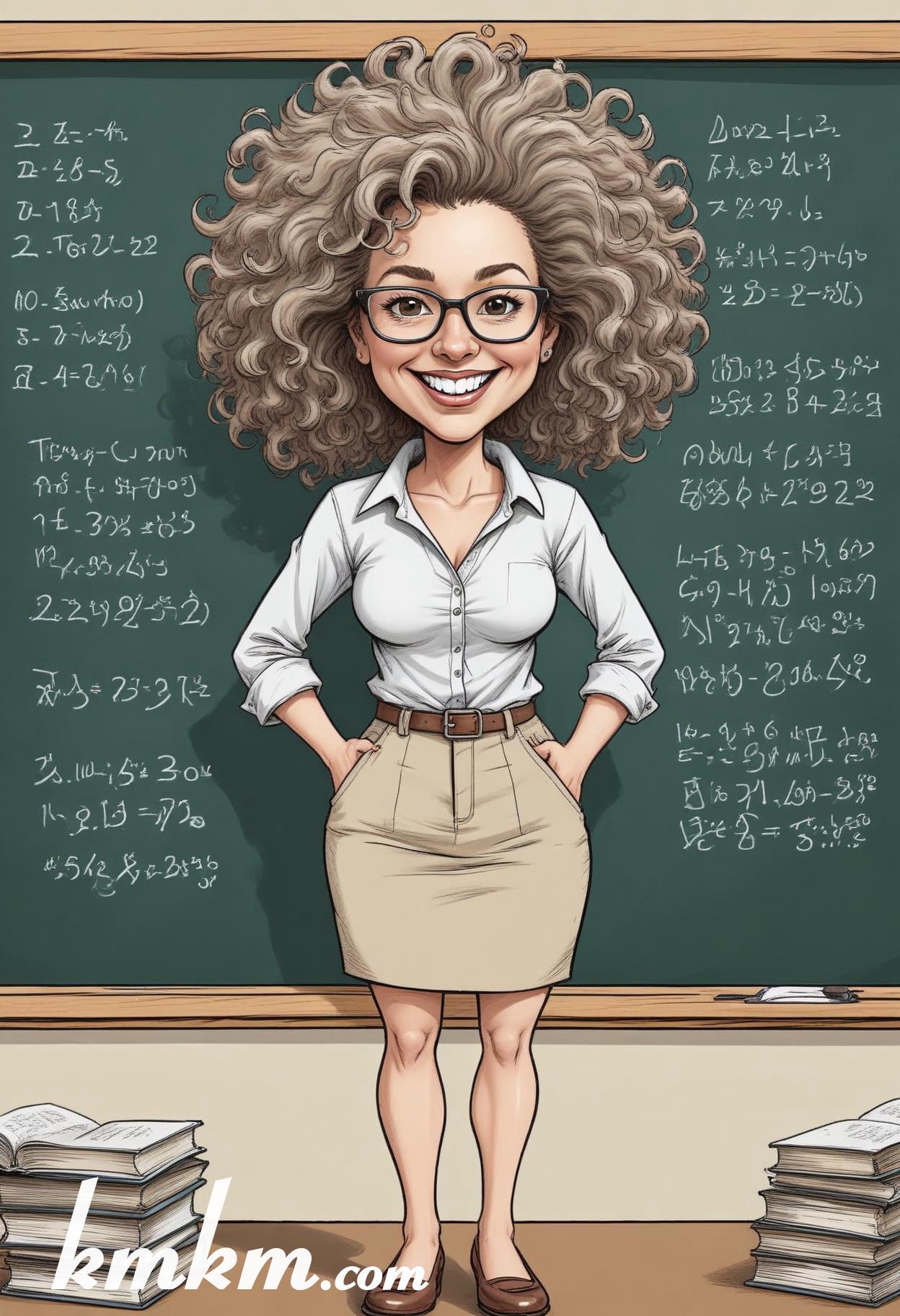 Teacher cartoon character 03