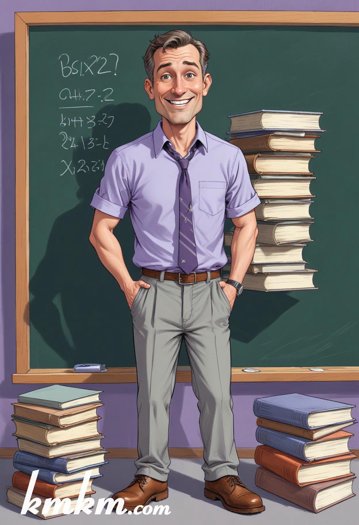 Teacher cartoon character 11