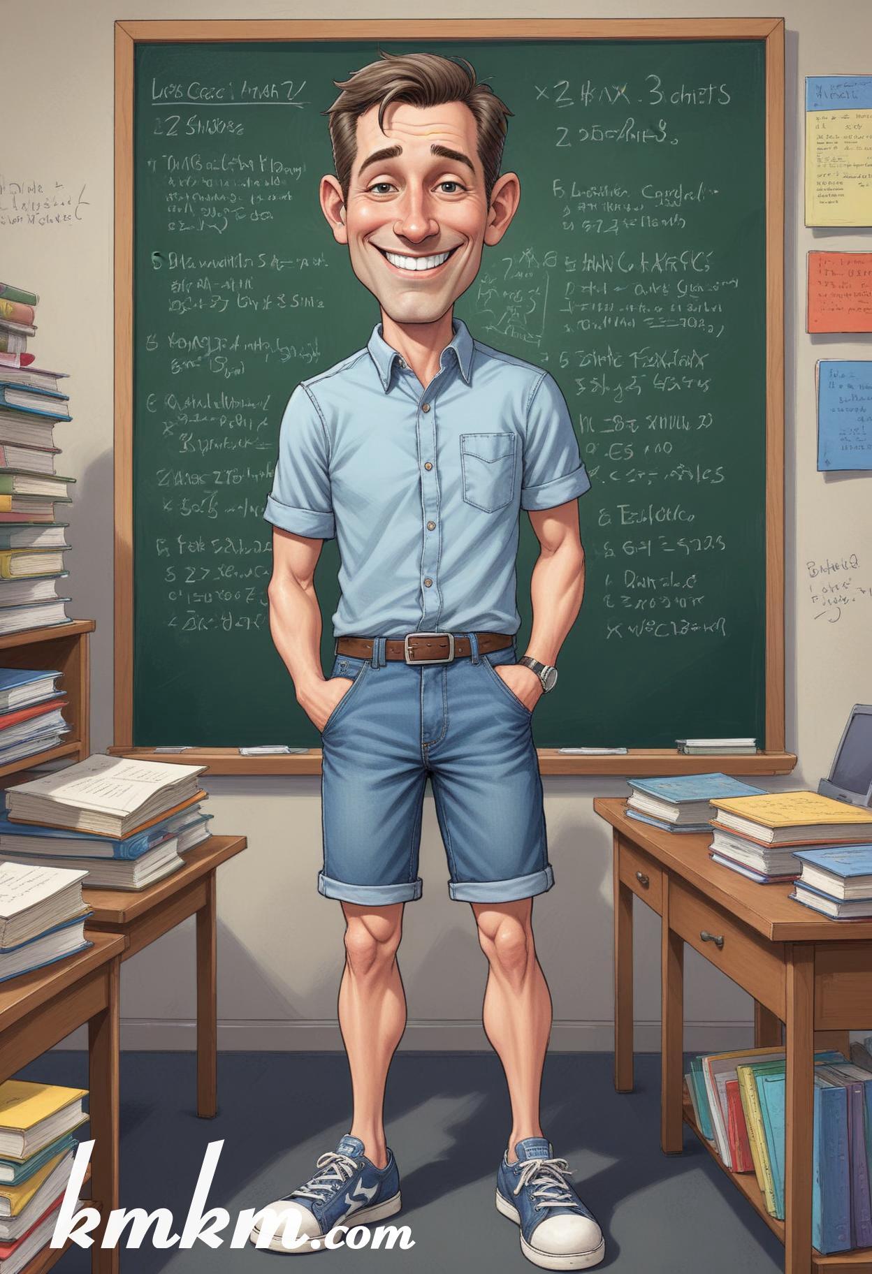 Teacher cartoon character 12