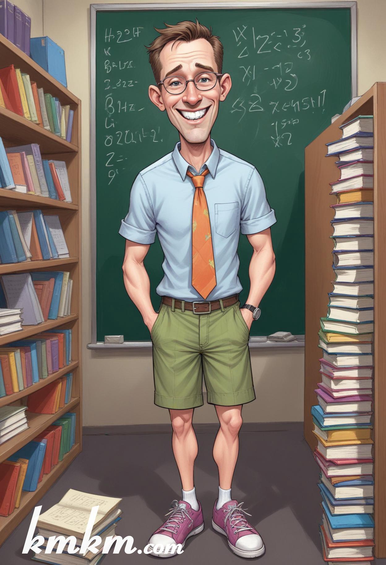 Teacher cartoon character 14
