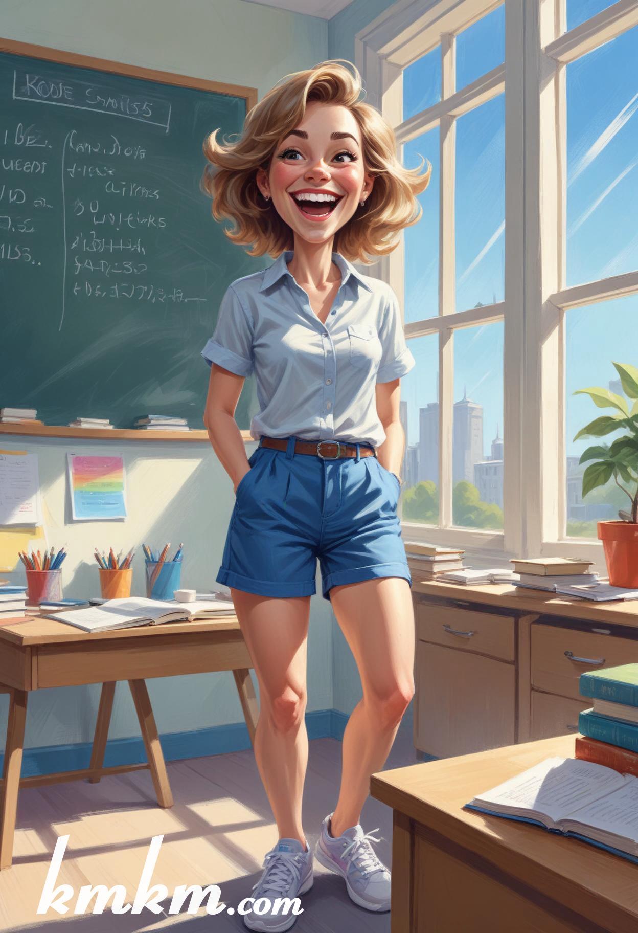 Teacher cartoon character 18