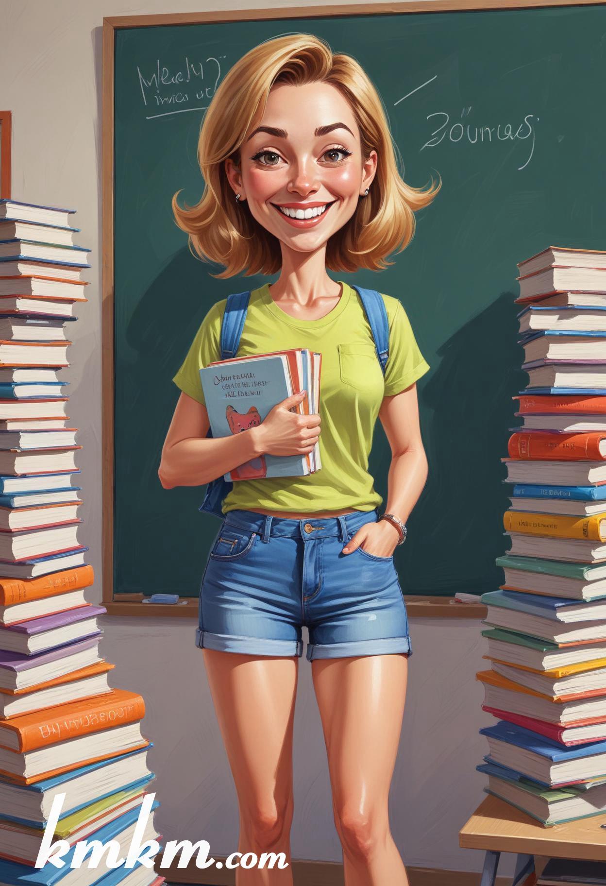 Teacher cartoon character 19