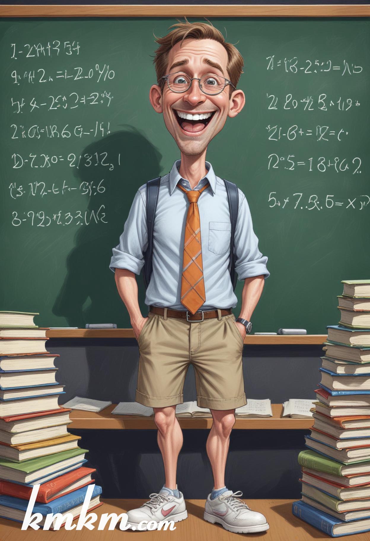 Teacher cartoon drawing 11