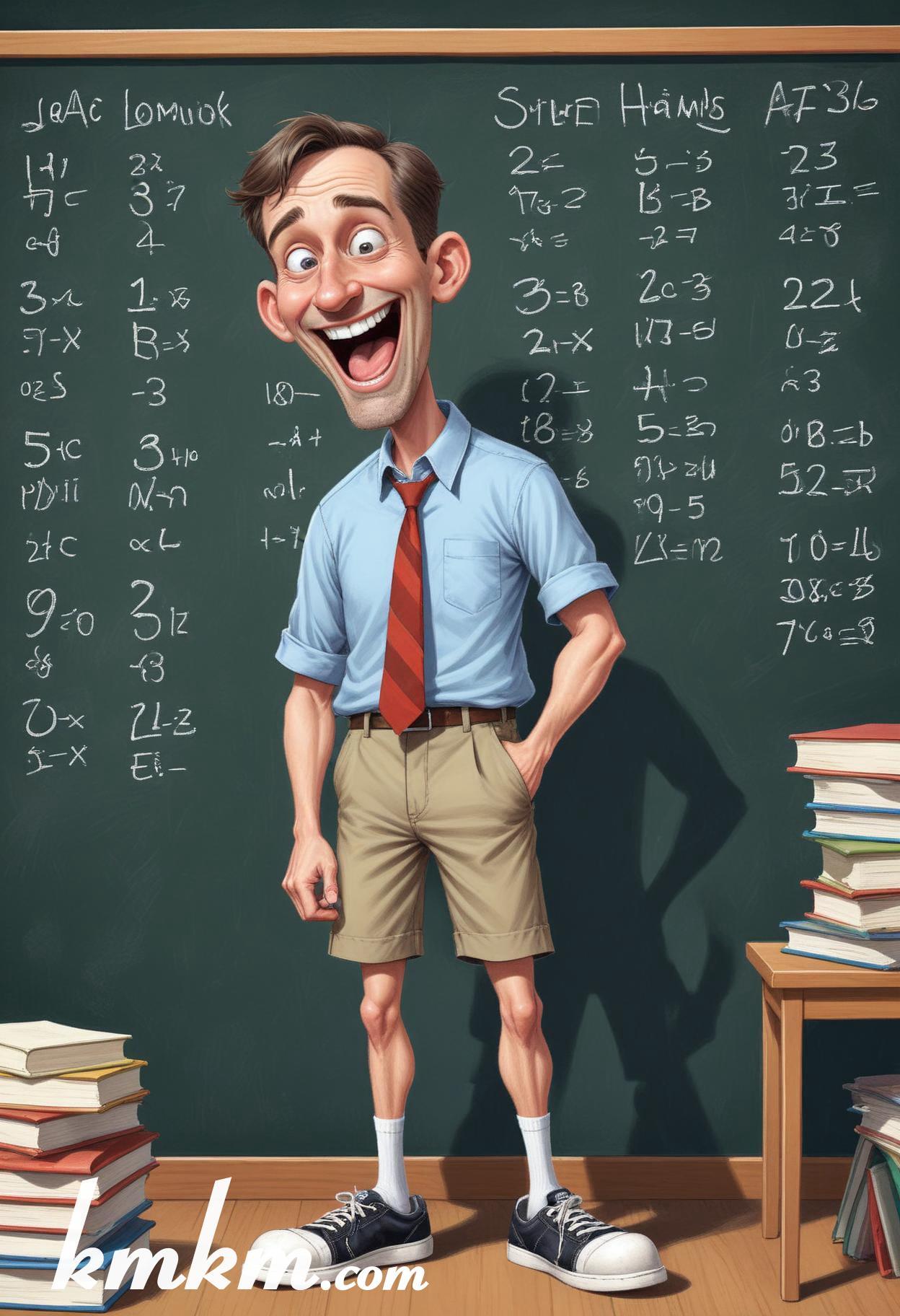 Teacher cartoon drawing 17