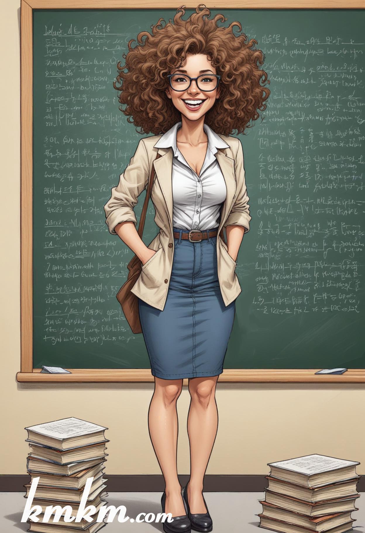Teacher cartoon image 04