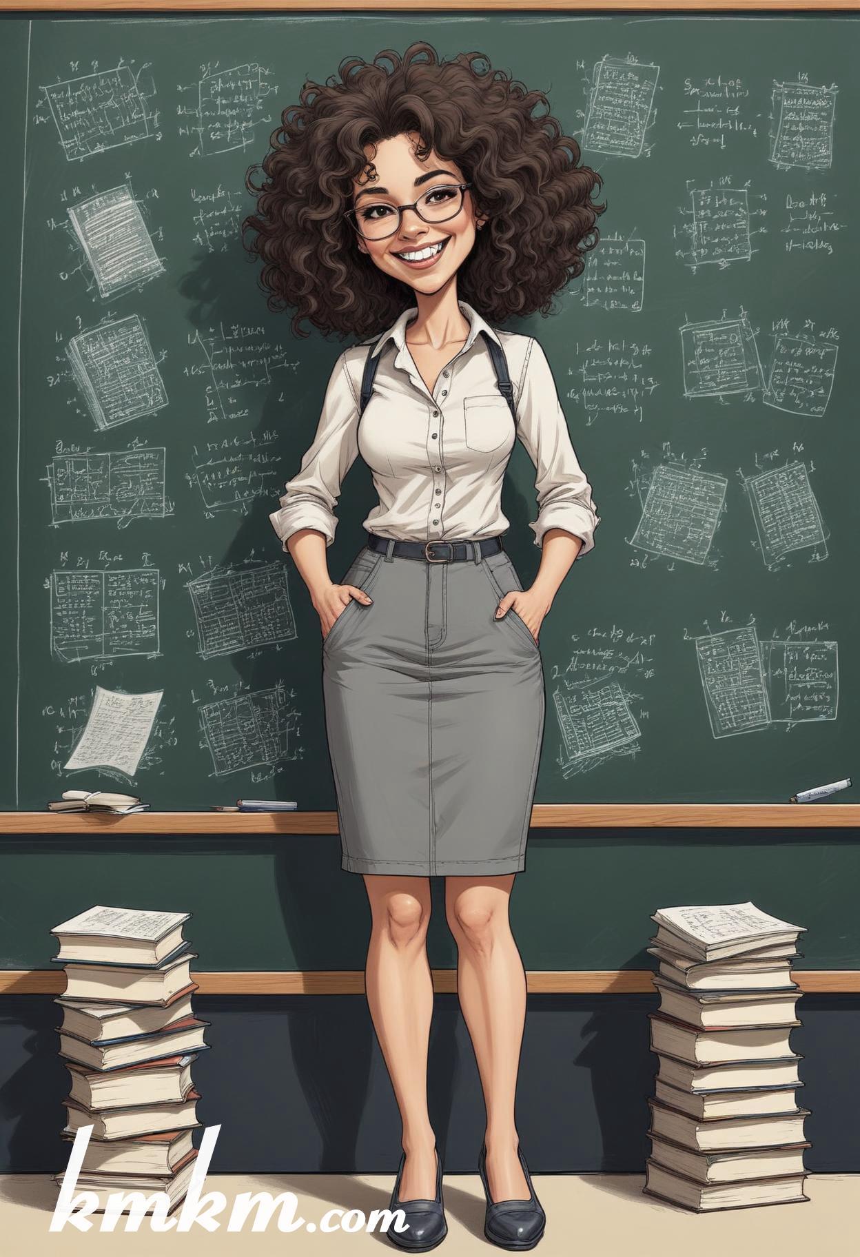 Teacher cartoon image 05