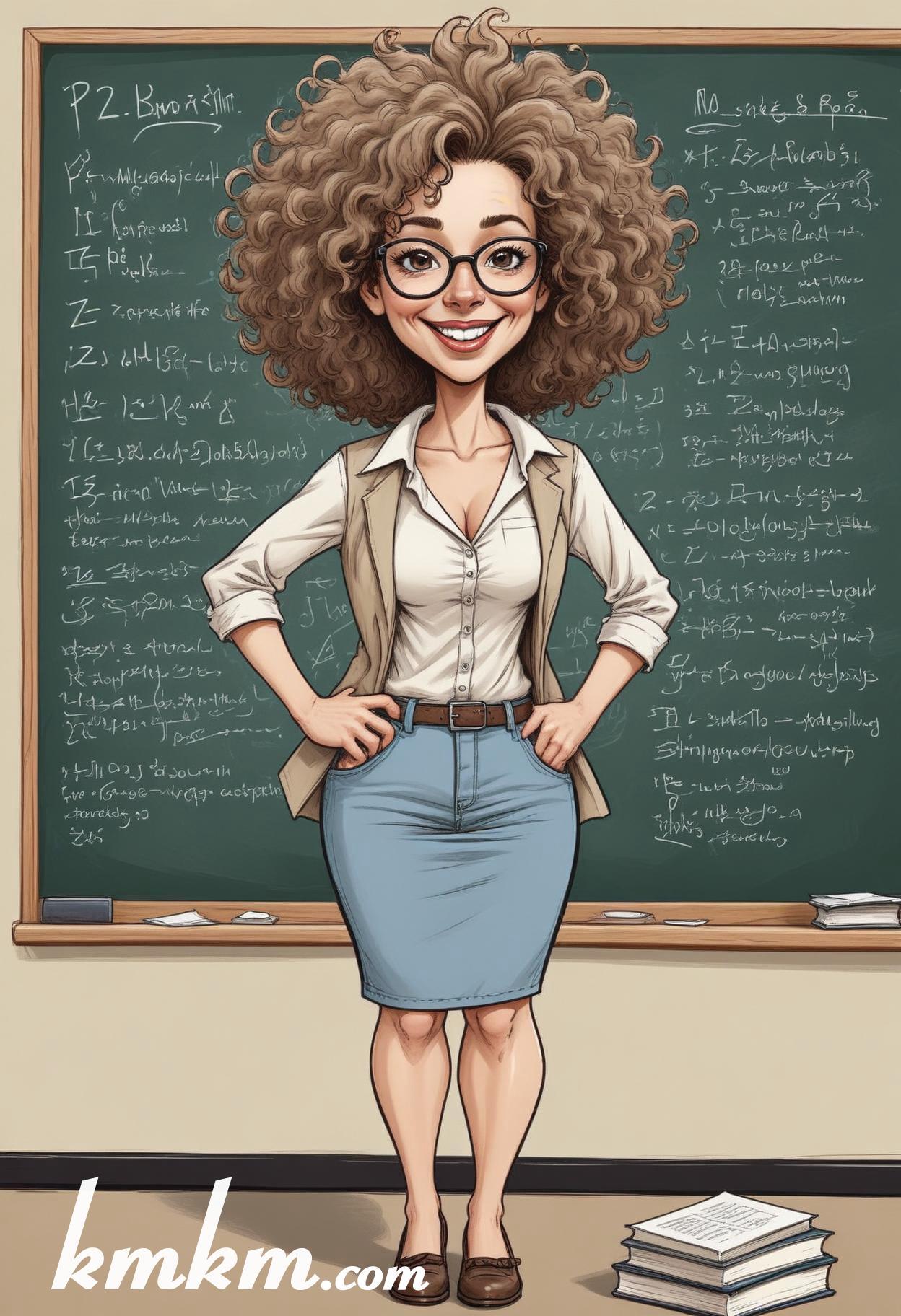 Teacher cartoon picture 03