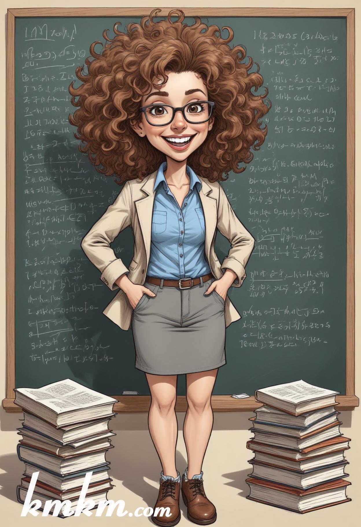 Teacher cartoon picture 04