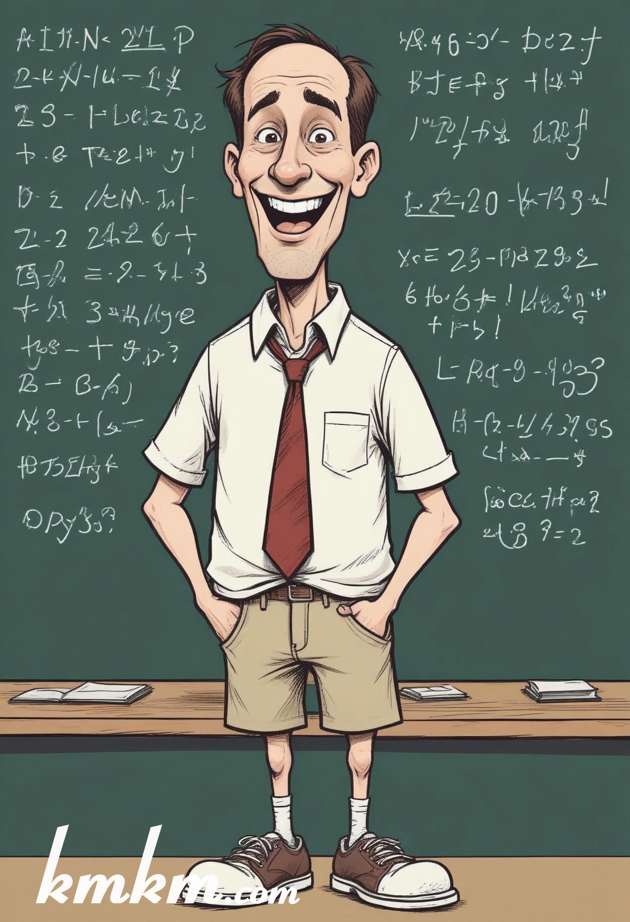 Teacher drawing cartoon 01