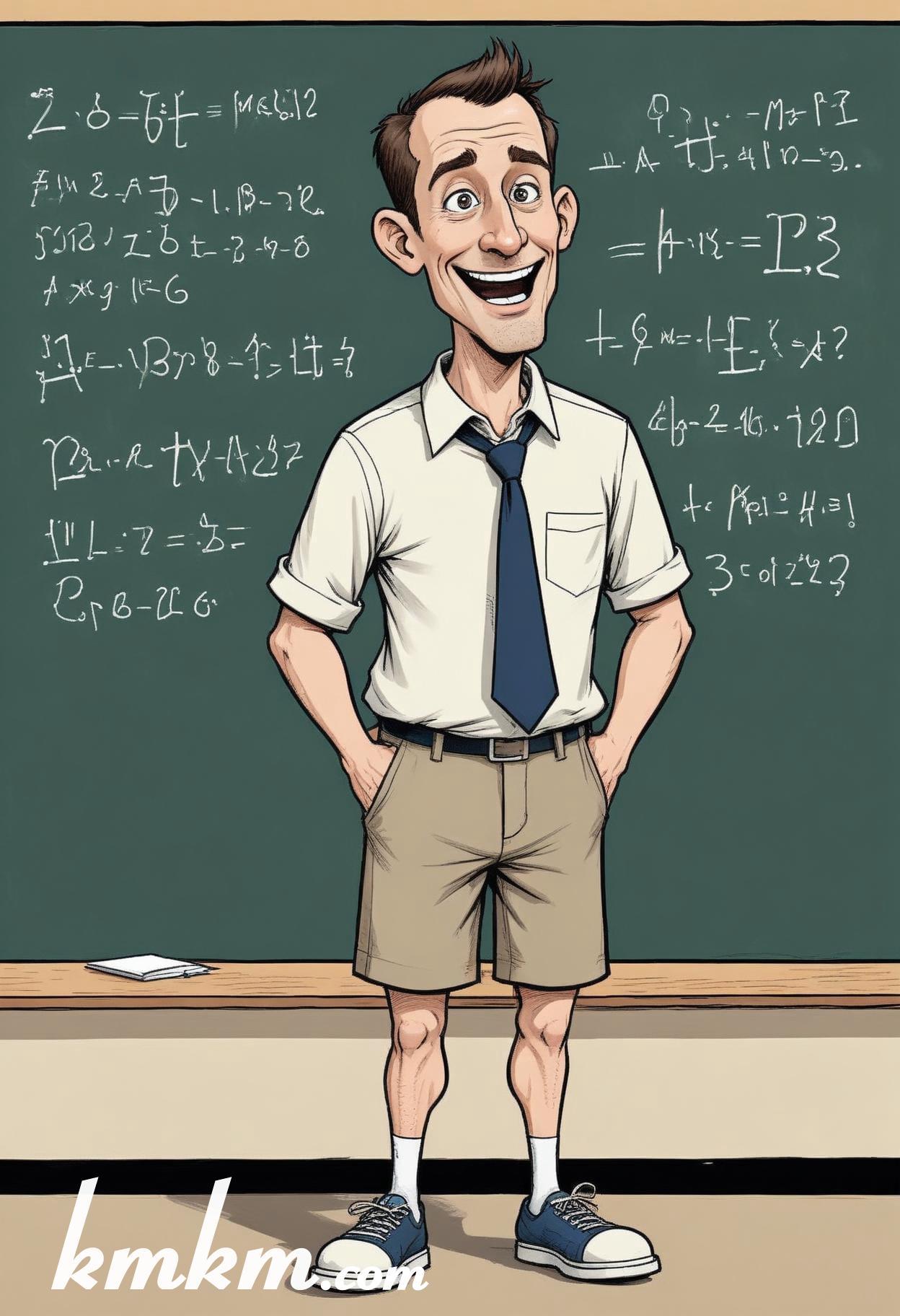 Teacher drawing cartoon 02