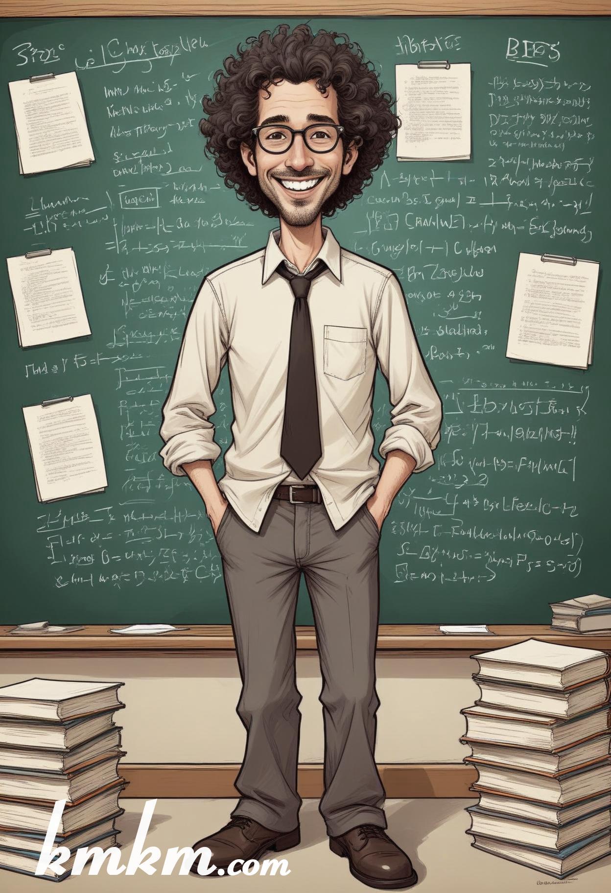 Teacher drawing cartoon 08