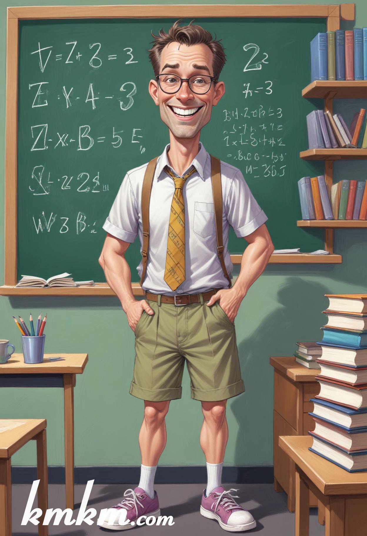 Teacher drawing cartoon 10