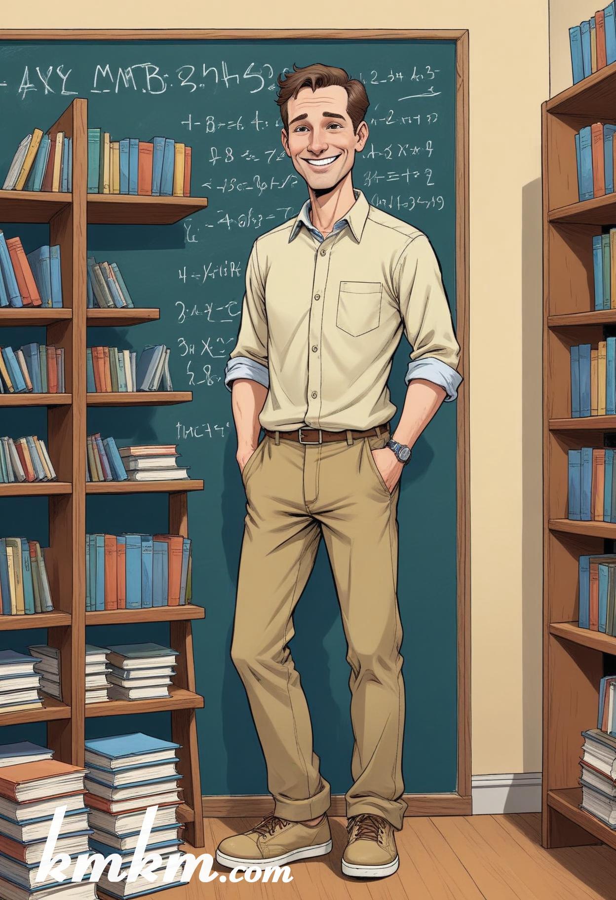 Teacher drawing cartoon 12